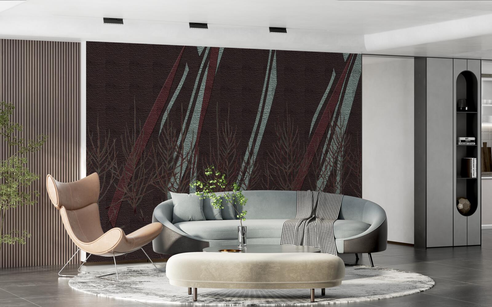 Fotobehang hevige regen