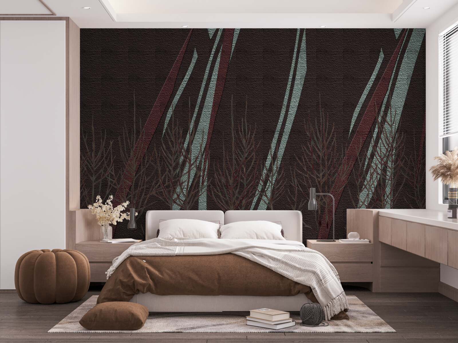 Fotobehang hevige regen