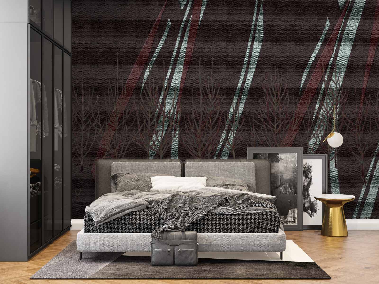 Fotobehang hevige regen