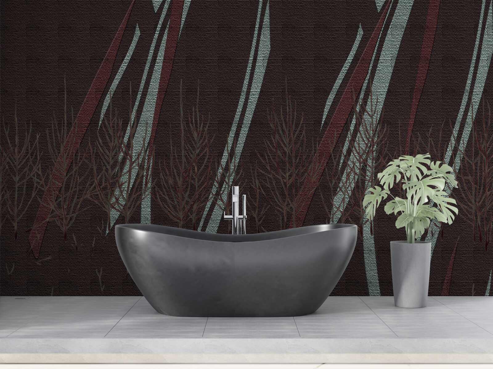 Fotobehang hevige regen