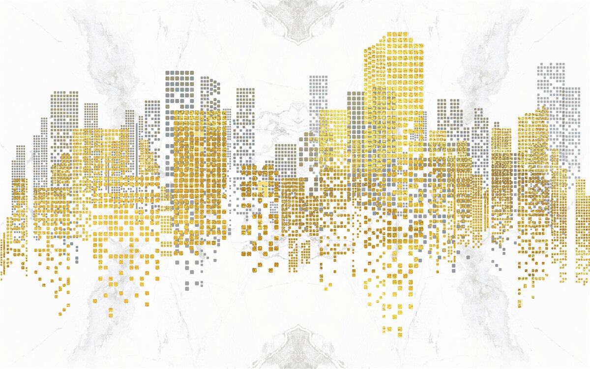 Fotobehang gebouwen in de stadslijn