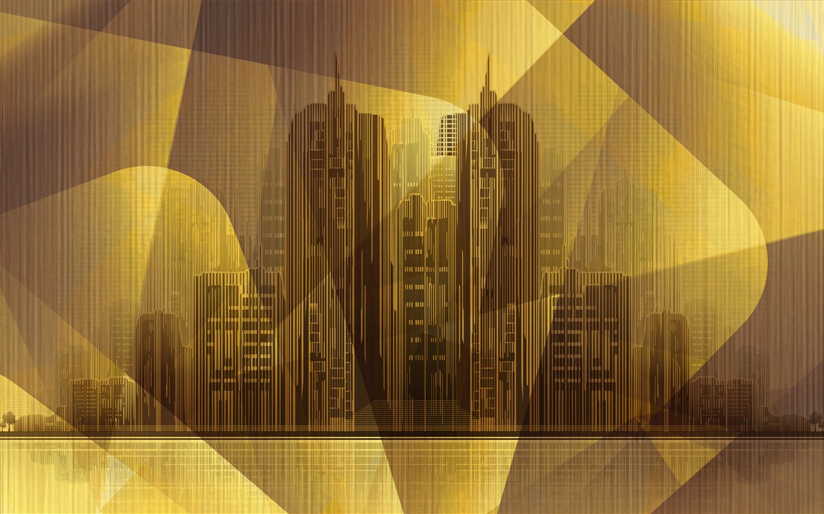 Fotobehang een briljant beeld van reuzensteden