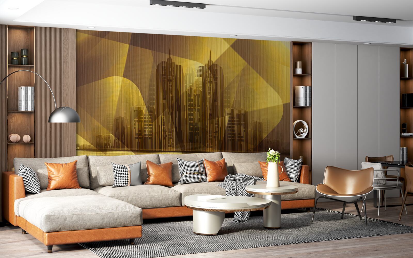 Fotobehang een briljant beeld van reuzensteden