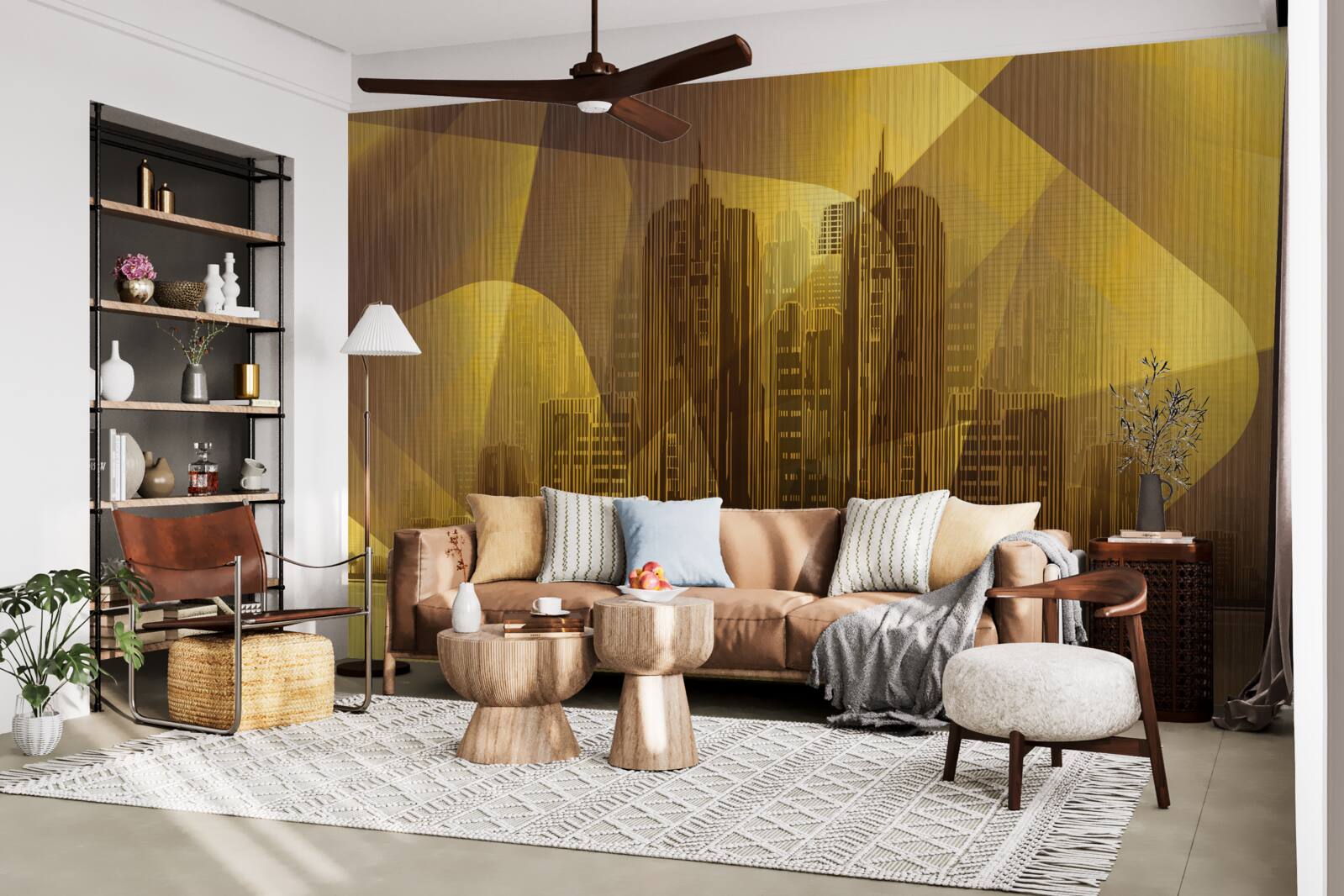 Fotobehang een briljant beeld van reuzensteden