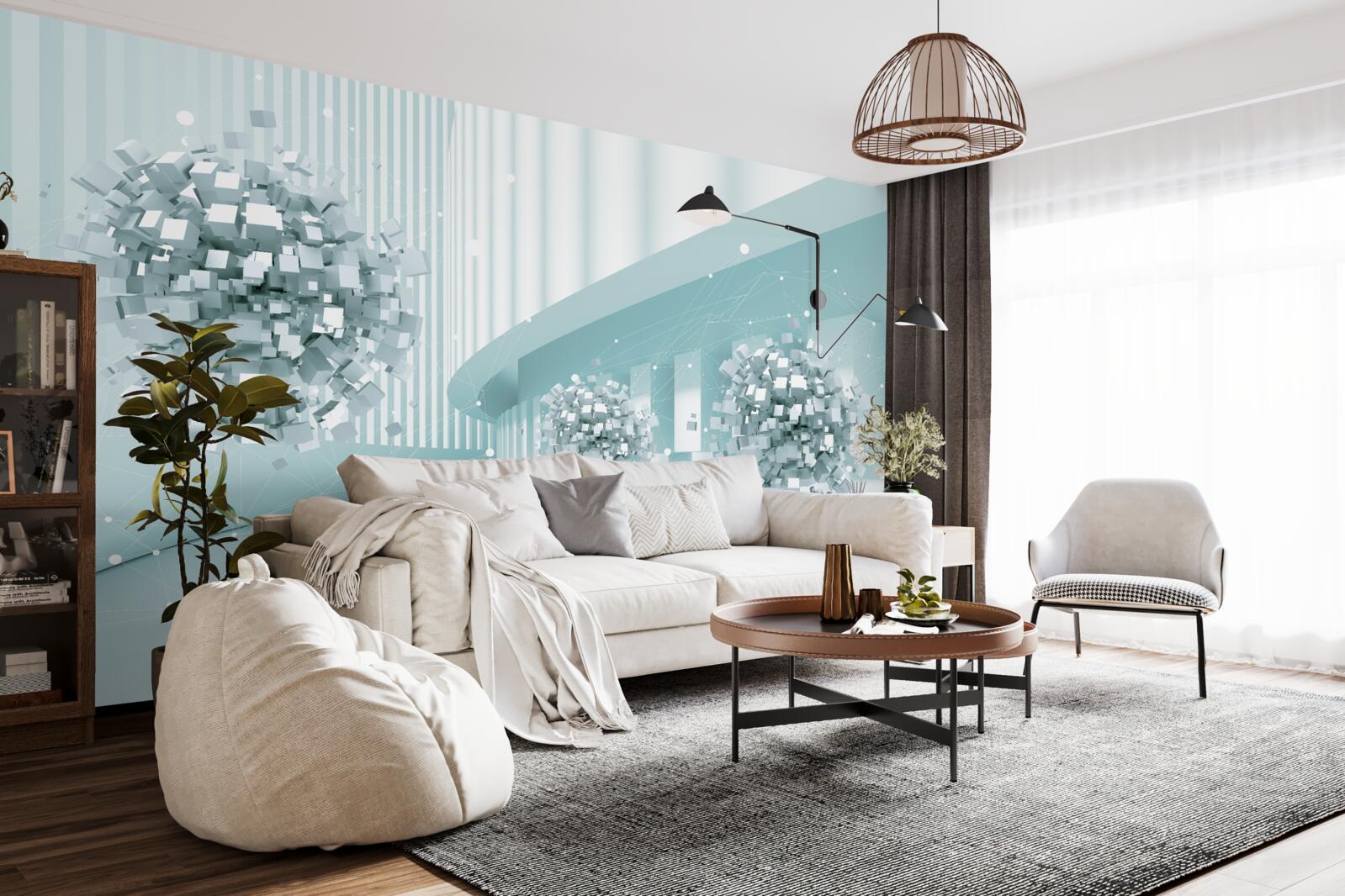 Fotobehang onzichtbare kogels glijden langs een baan