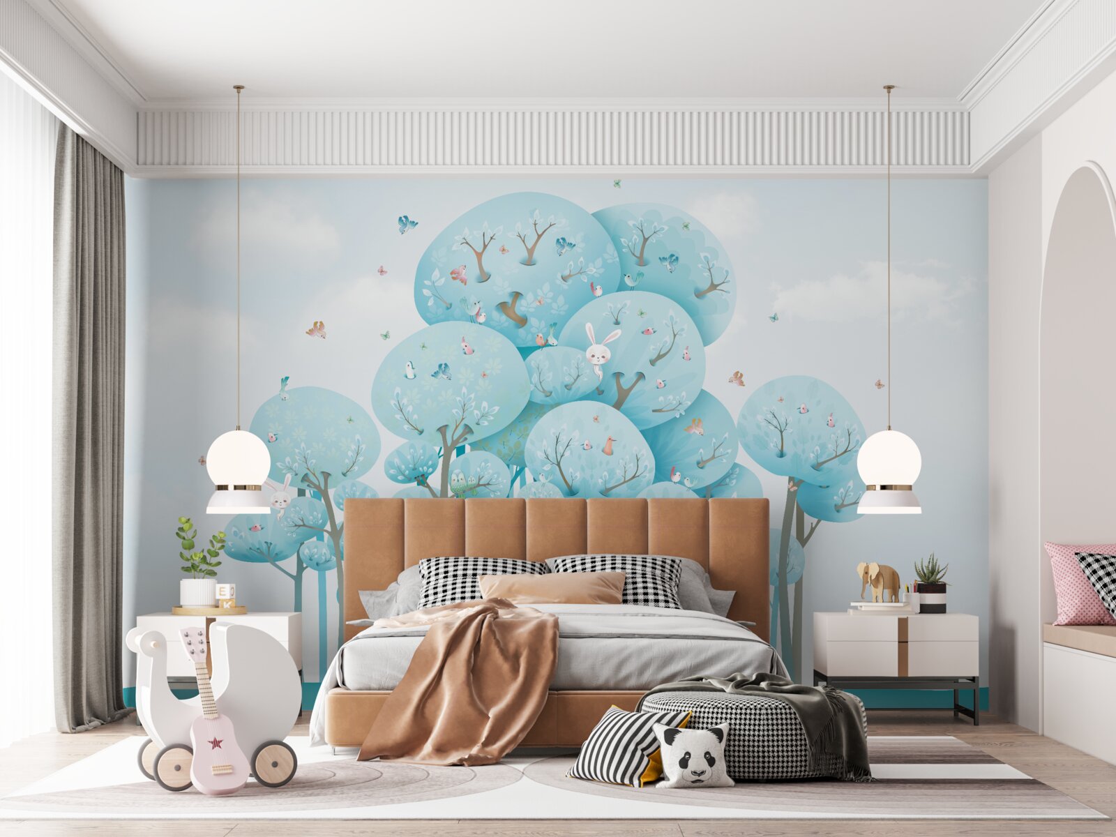 Fotobehang een bos vol sprookjes en haar bewoners