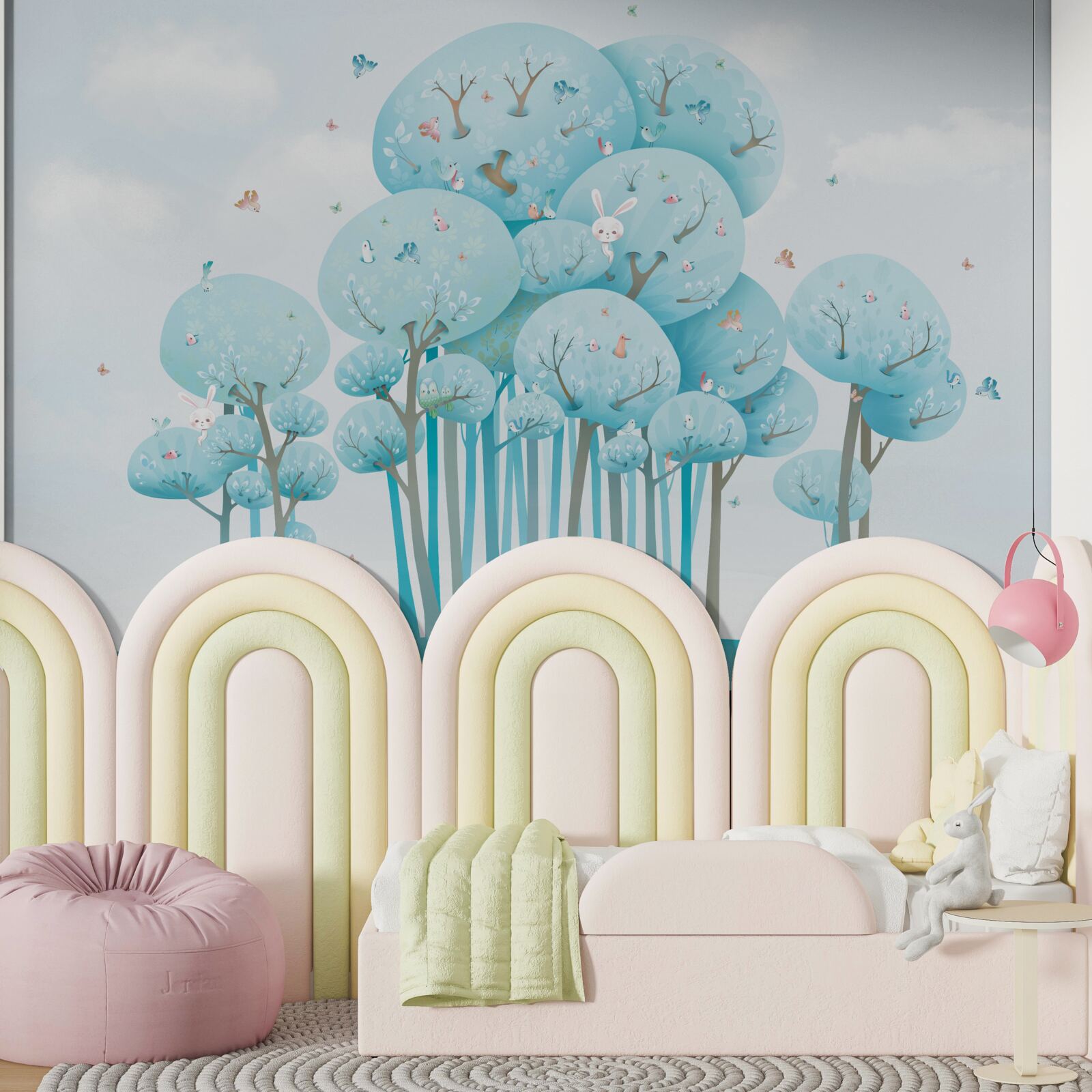 Fotobehang een bos vol sprookjes en haar bewoners