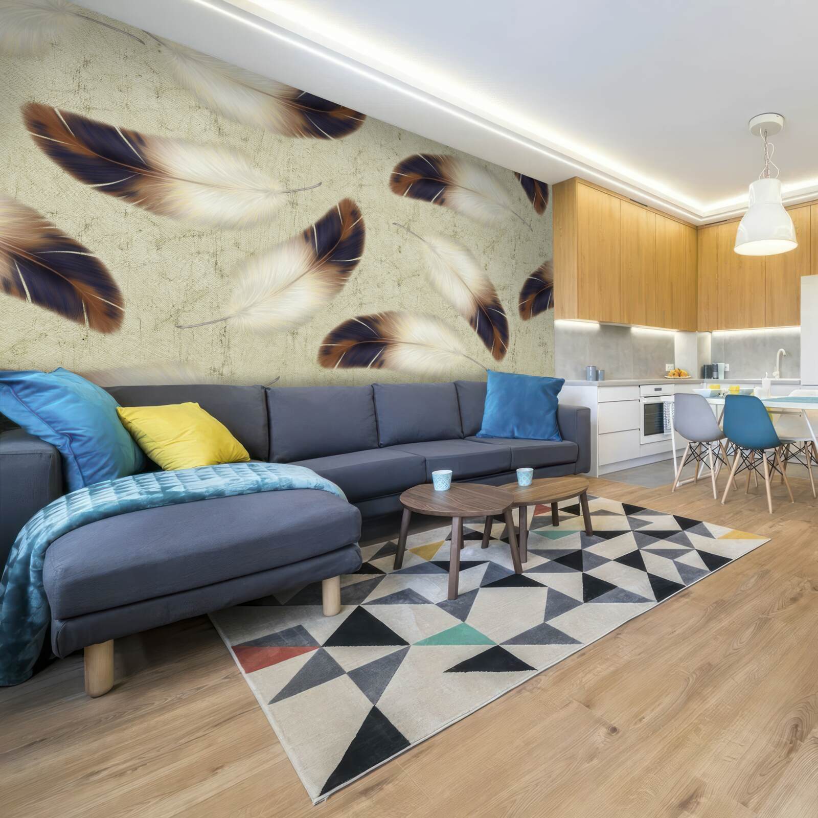 Fotobehang prachtige verenachtergrond