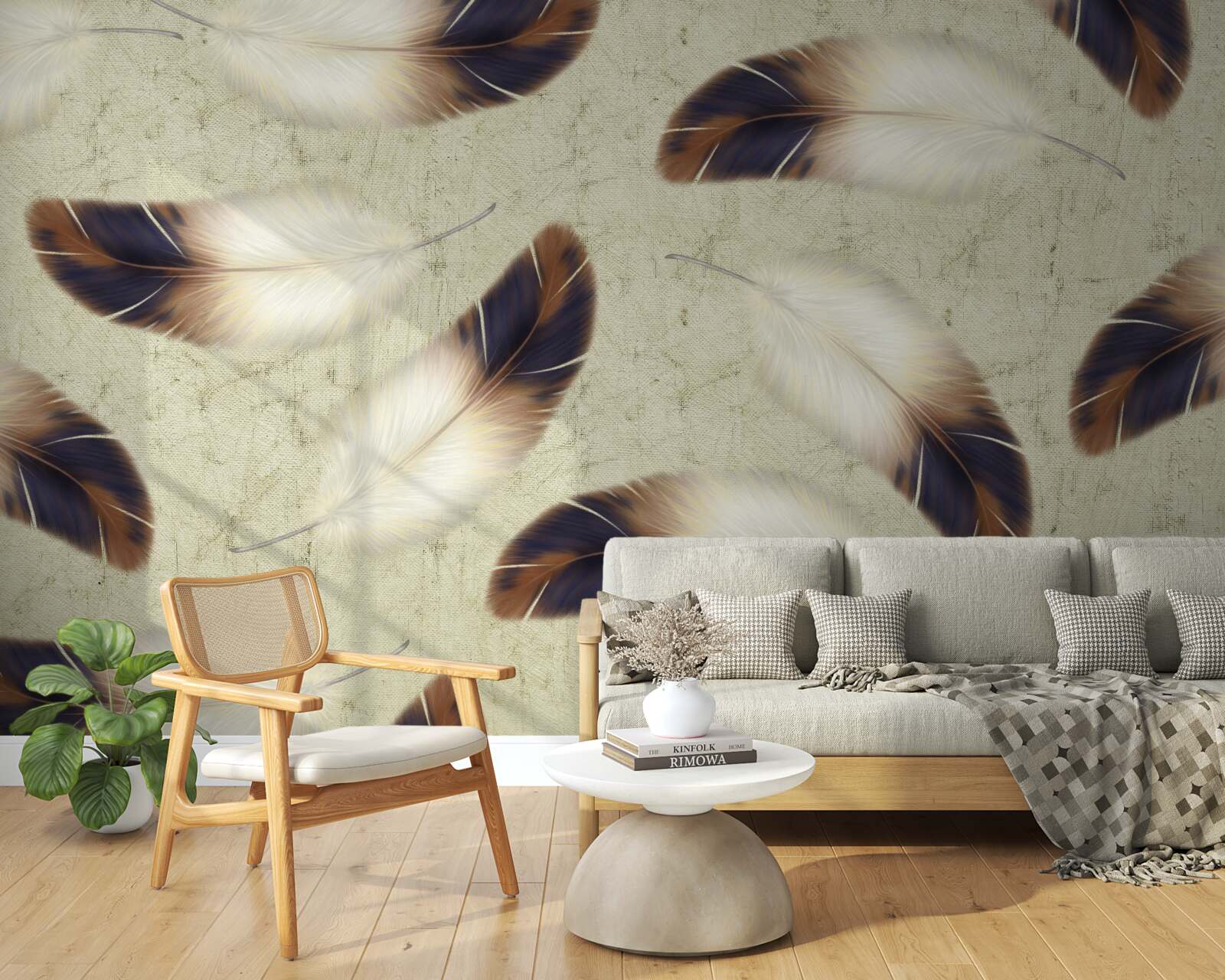 Fotobehang prachtige verenachtergrond