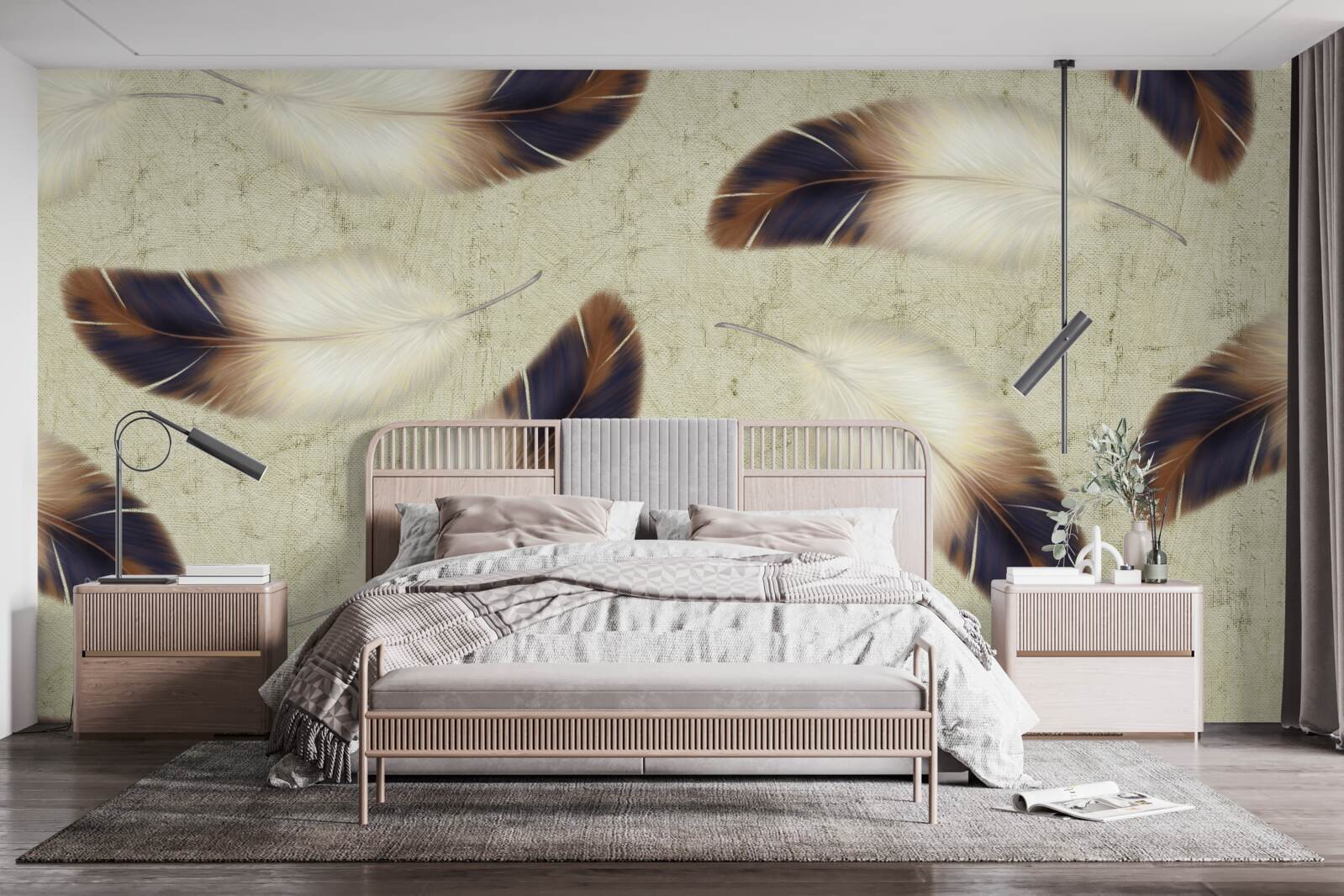 Fotobehang prachtige verenachtergrond