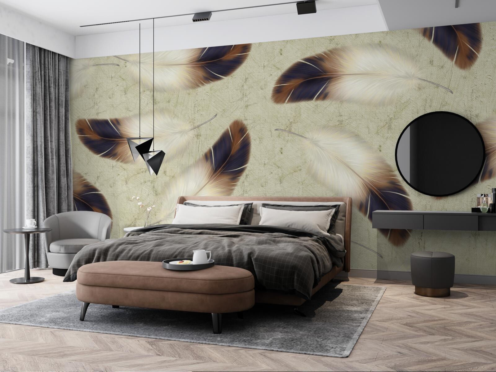 Fotobehang prachtige verenachtergrond