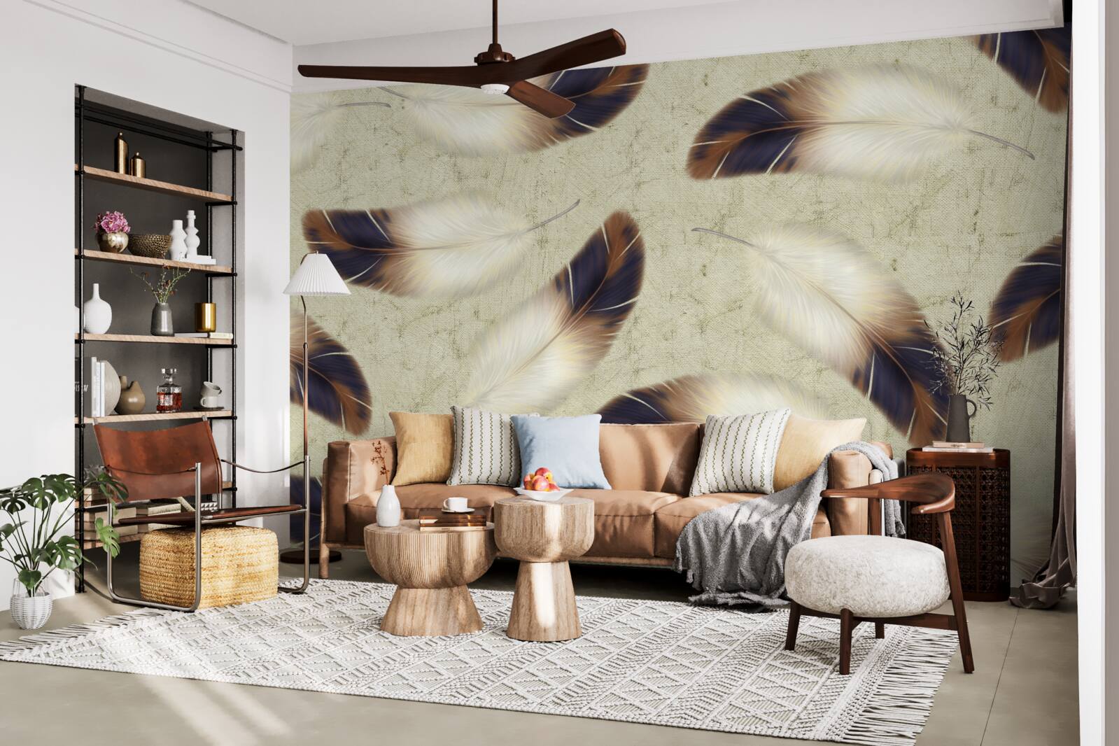 Fotobehang prachtige verenachtergrond