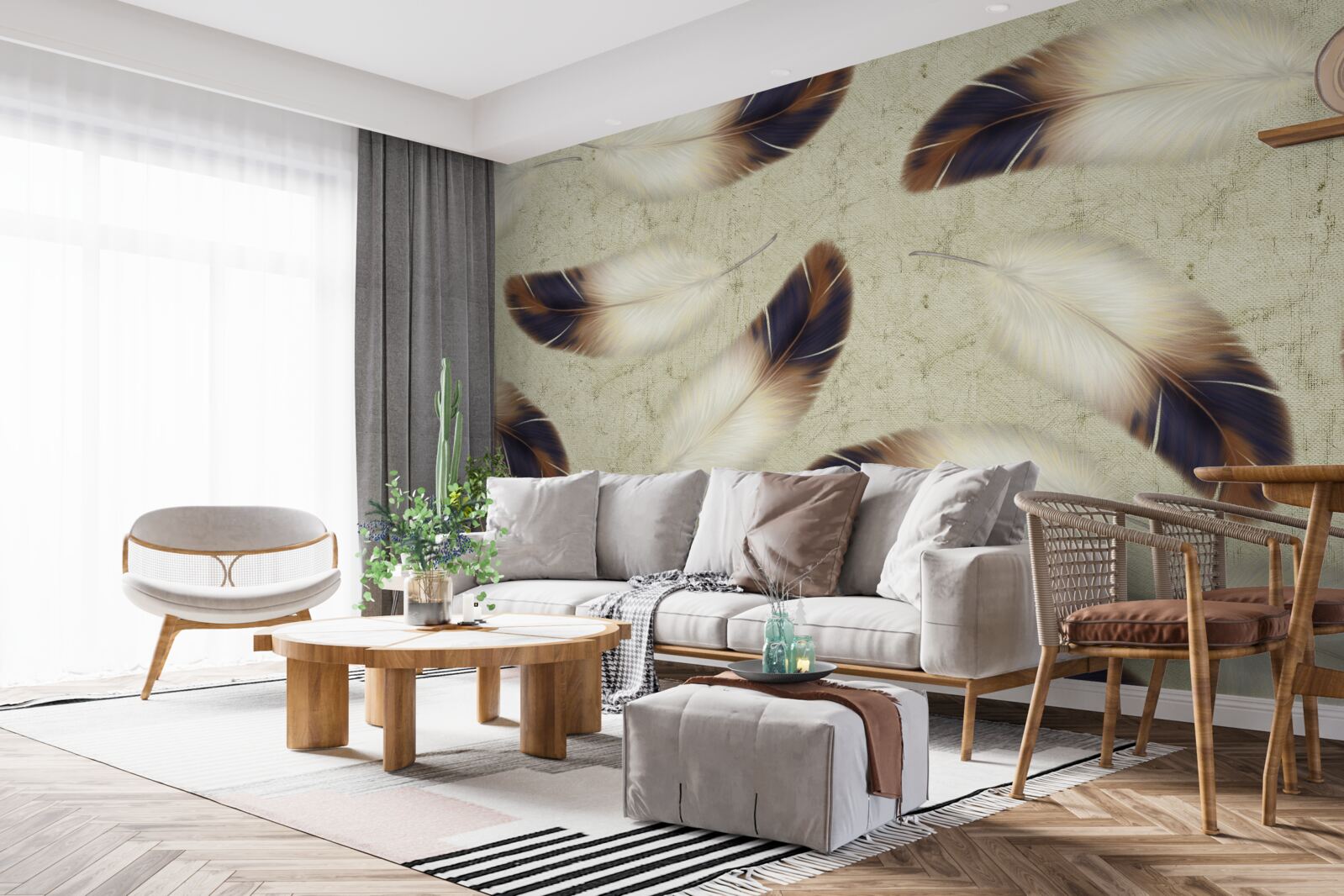 Fotobehang prachtige verenachtergrond