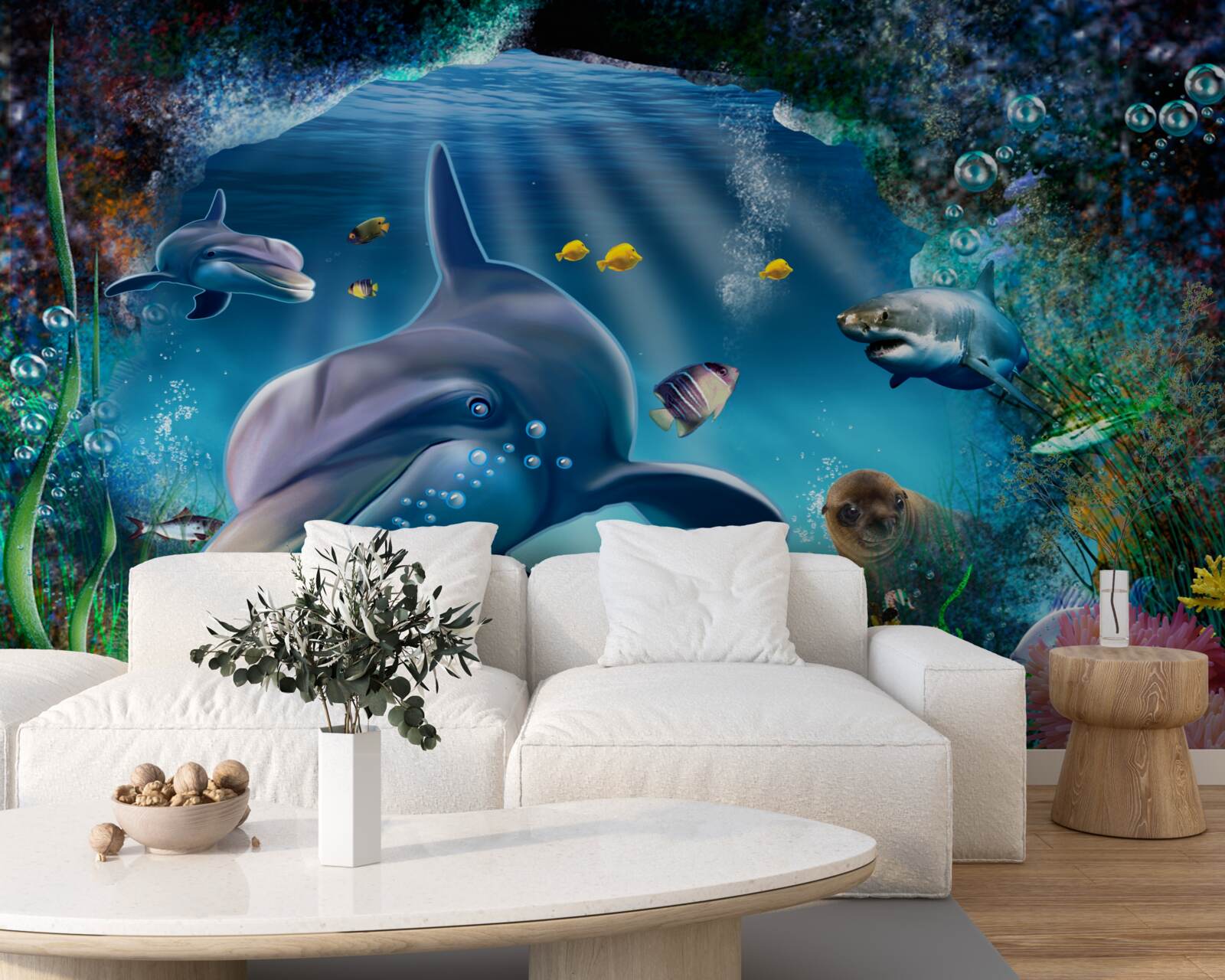 Fotobehang roofzuchtige diepzeebewoners