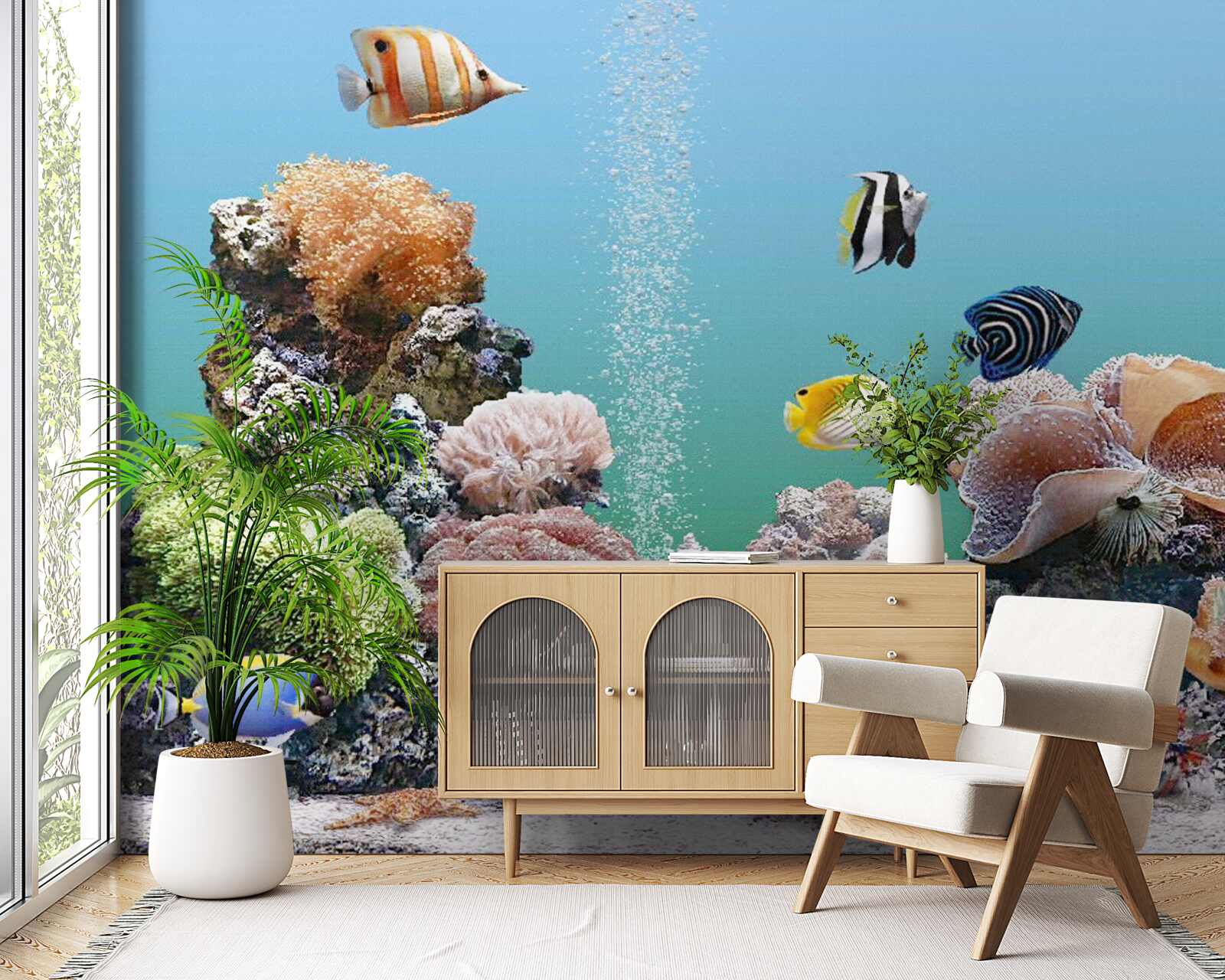 Fotobehang de schoonheid van koraalbarrières