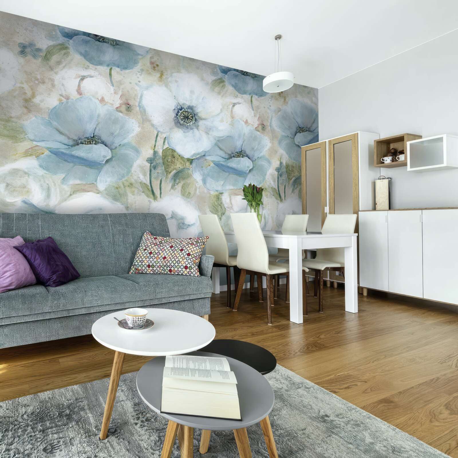 Fotobehang de delicatesse van de klaproos