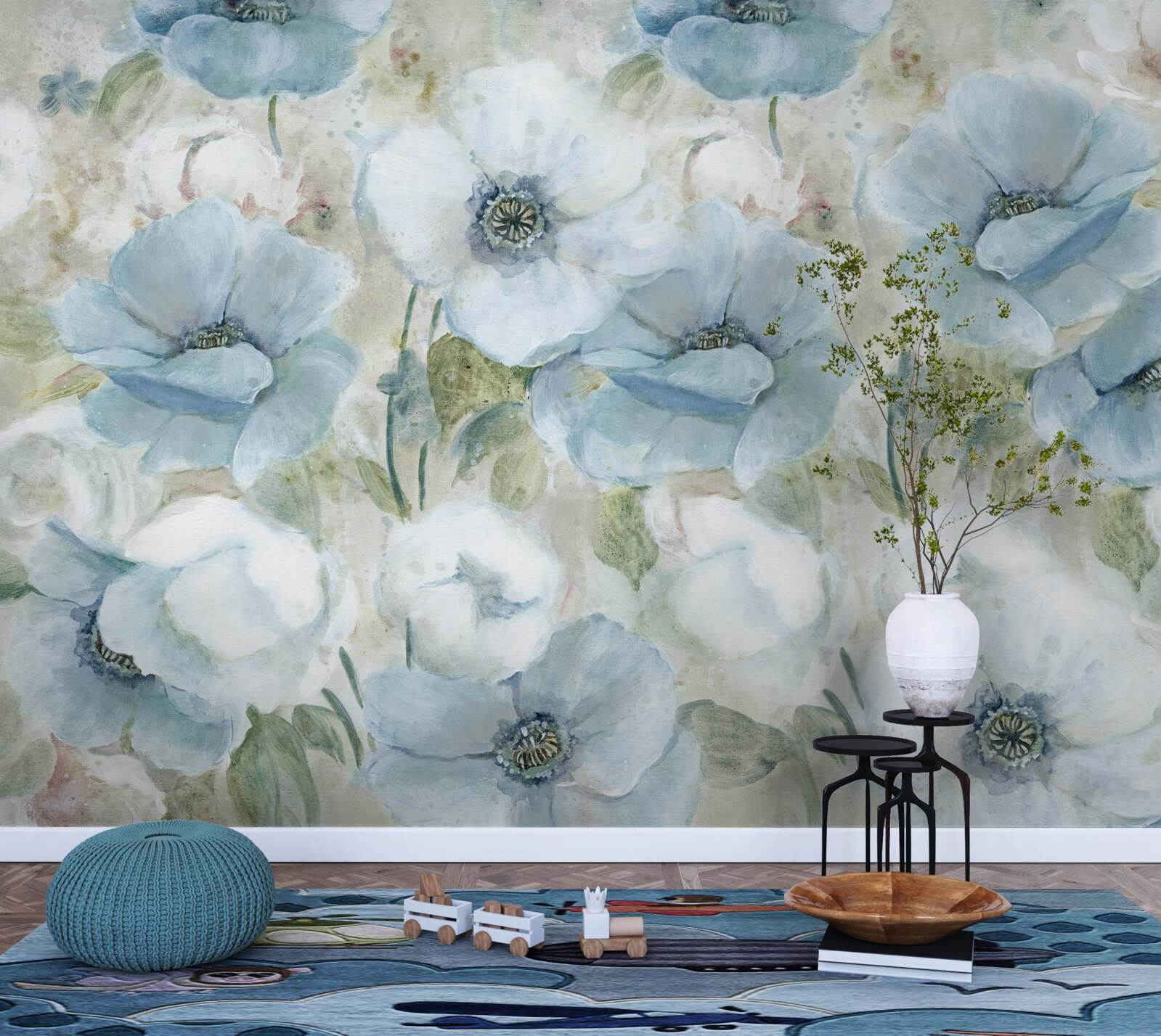 Fotobehang de delicatesse van de klaproos