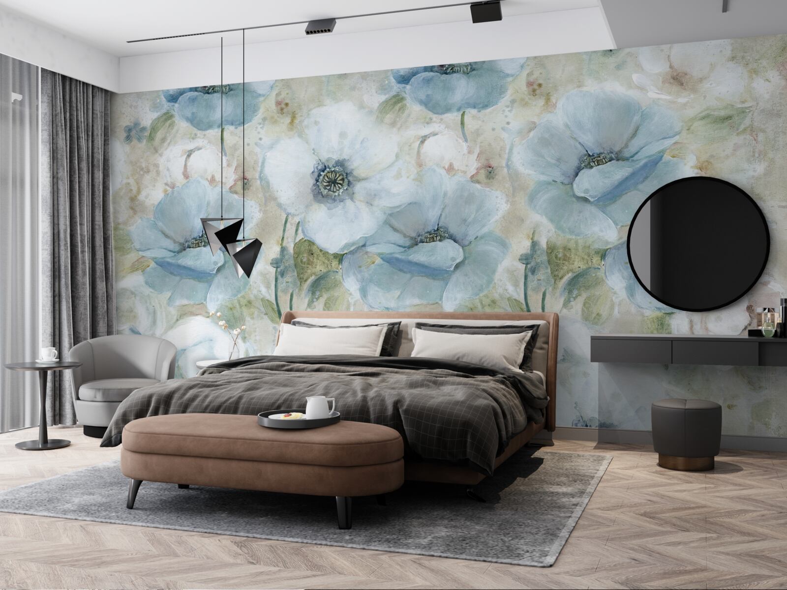 Fotobehang de delicatesse van de klaproos