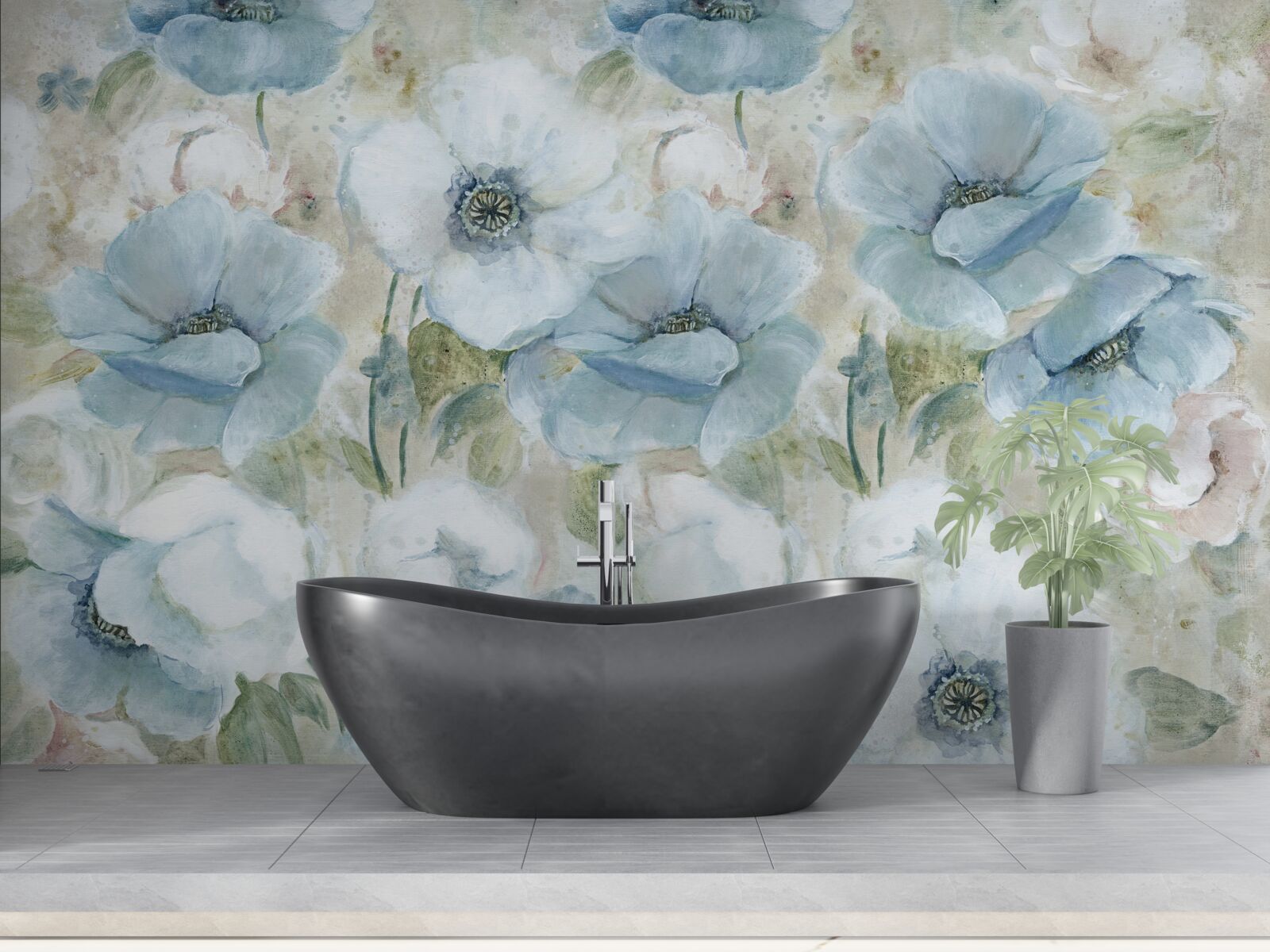 Fotobehang de delicatesse van de klaproos