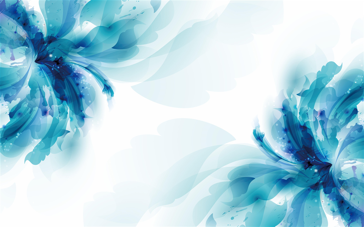 Fotobehang twee grote getekende blauwe knoppen