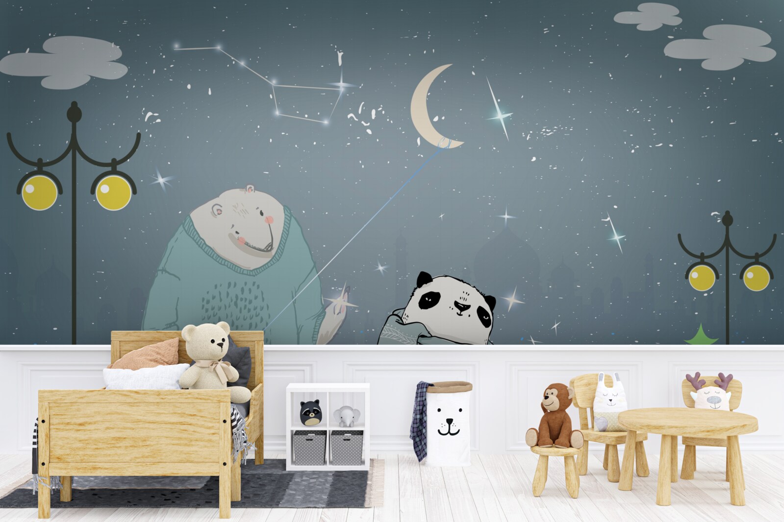 Fotobehang avondwandeling in de miskin