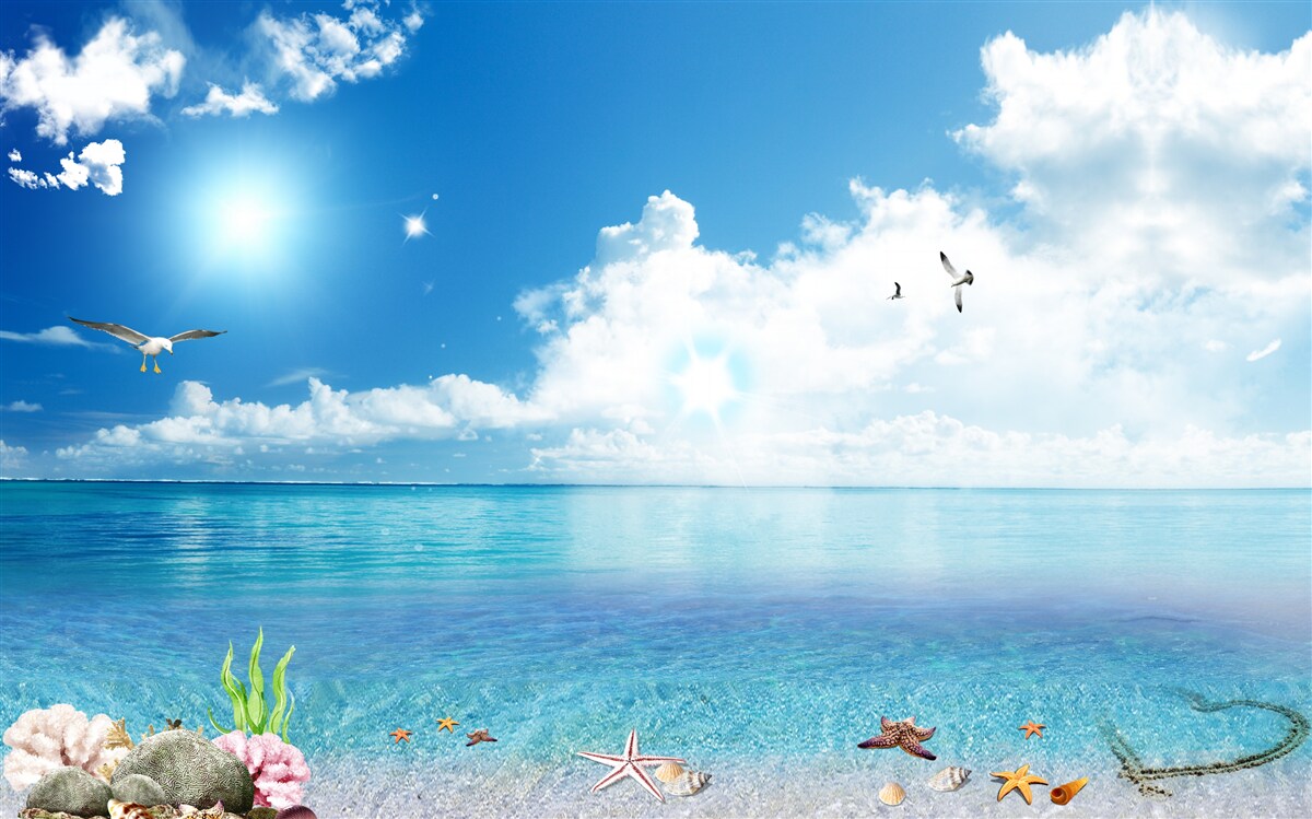 Fotobehang kalme zeebries