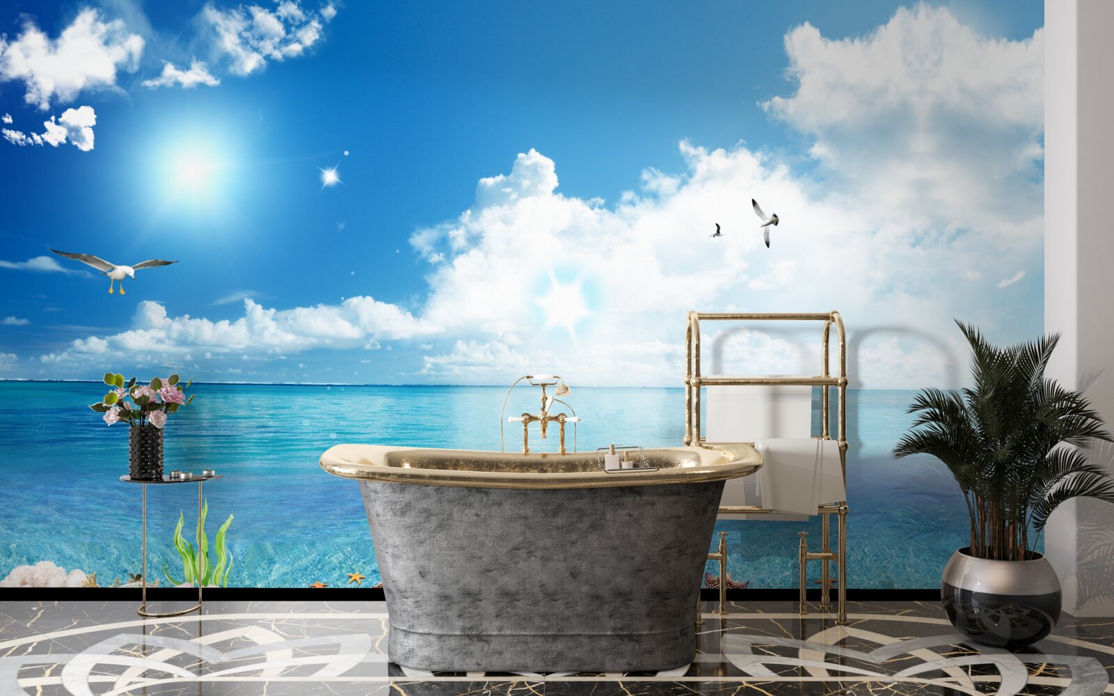 Fotobehang kalme zeebries