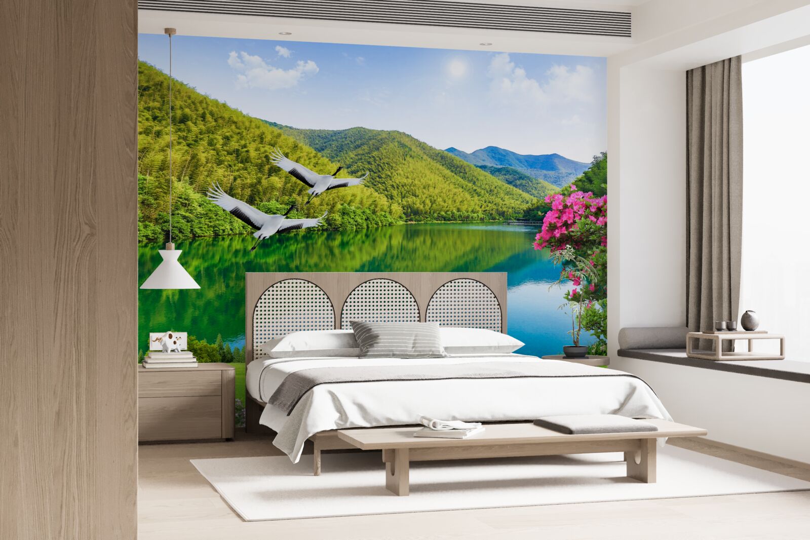 Fotobehang de betoverende schoonheid van de zomerse bergen