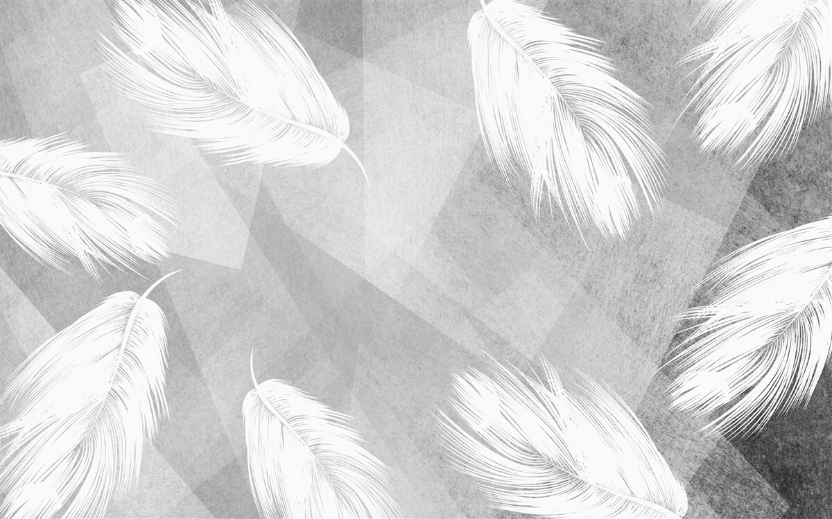 Fotobehang zacht, sneeuwwit dons