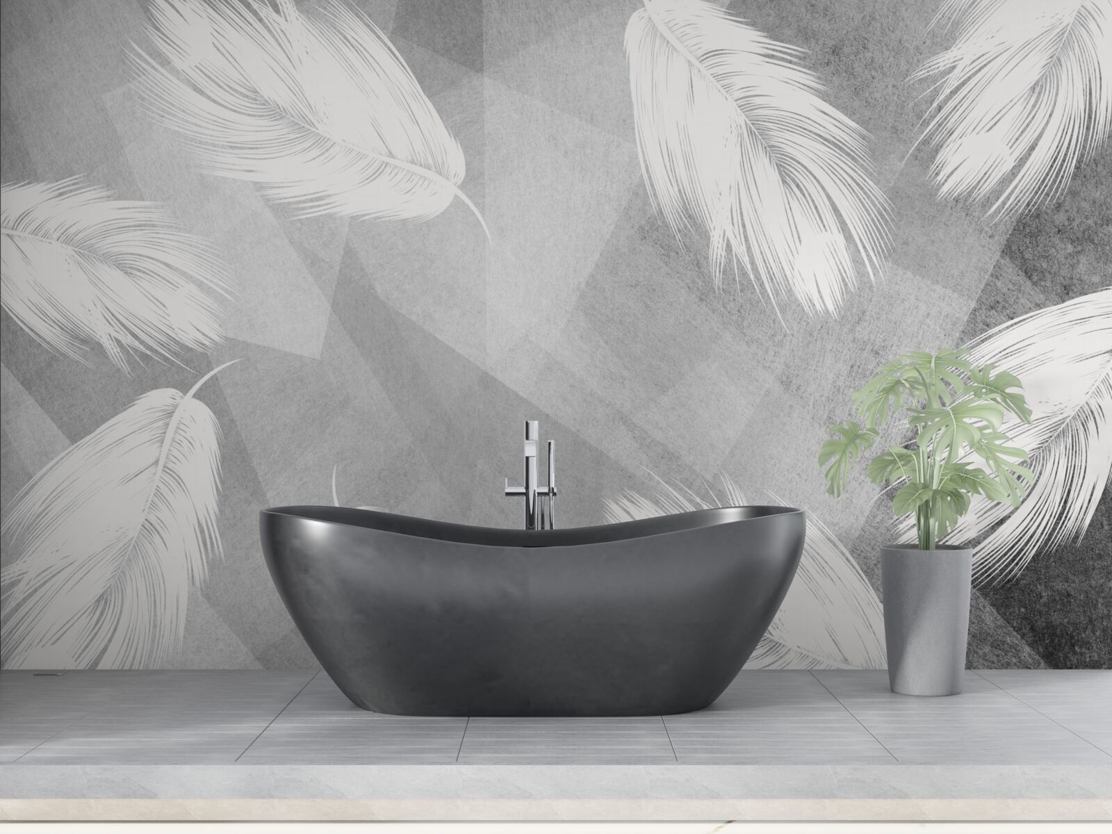 Fotobehang zacht, sneeuwwit dons