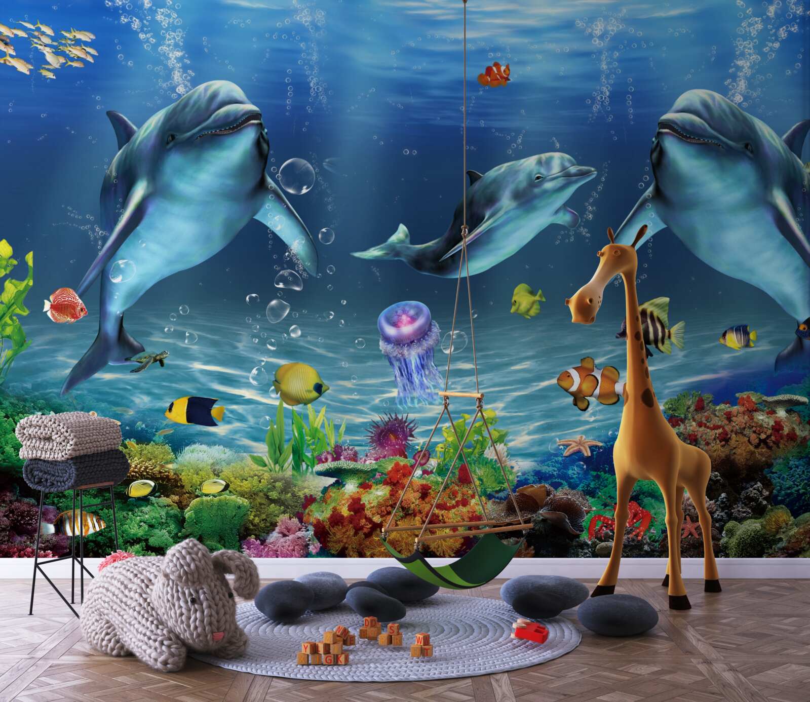 Fotobehang waterbewoners - dolfijnen