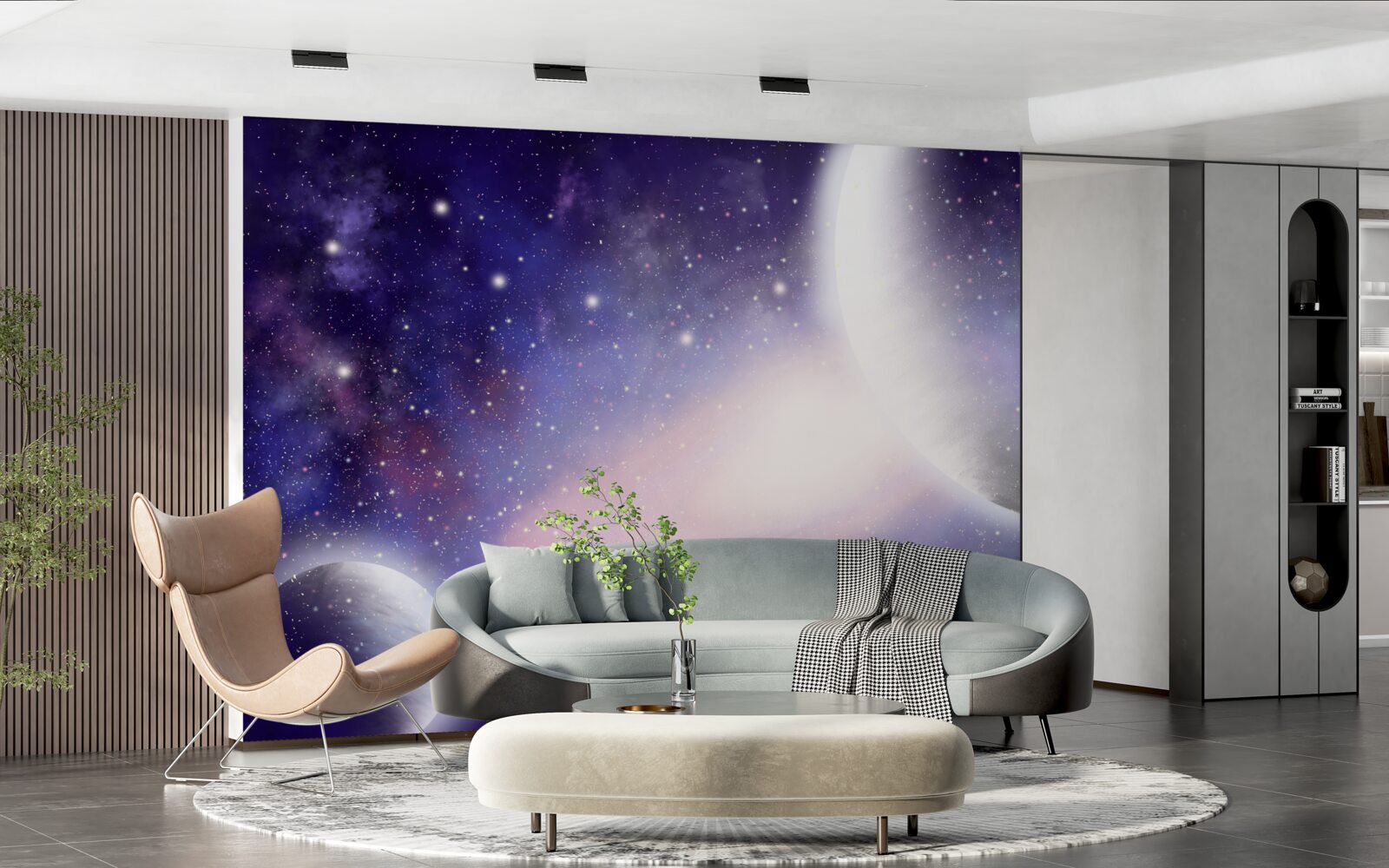 Fotobehang de hemel glanst van schoonheid