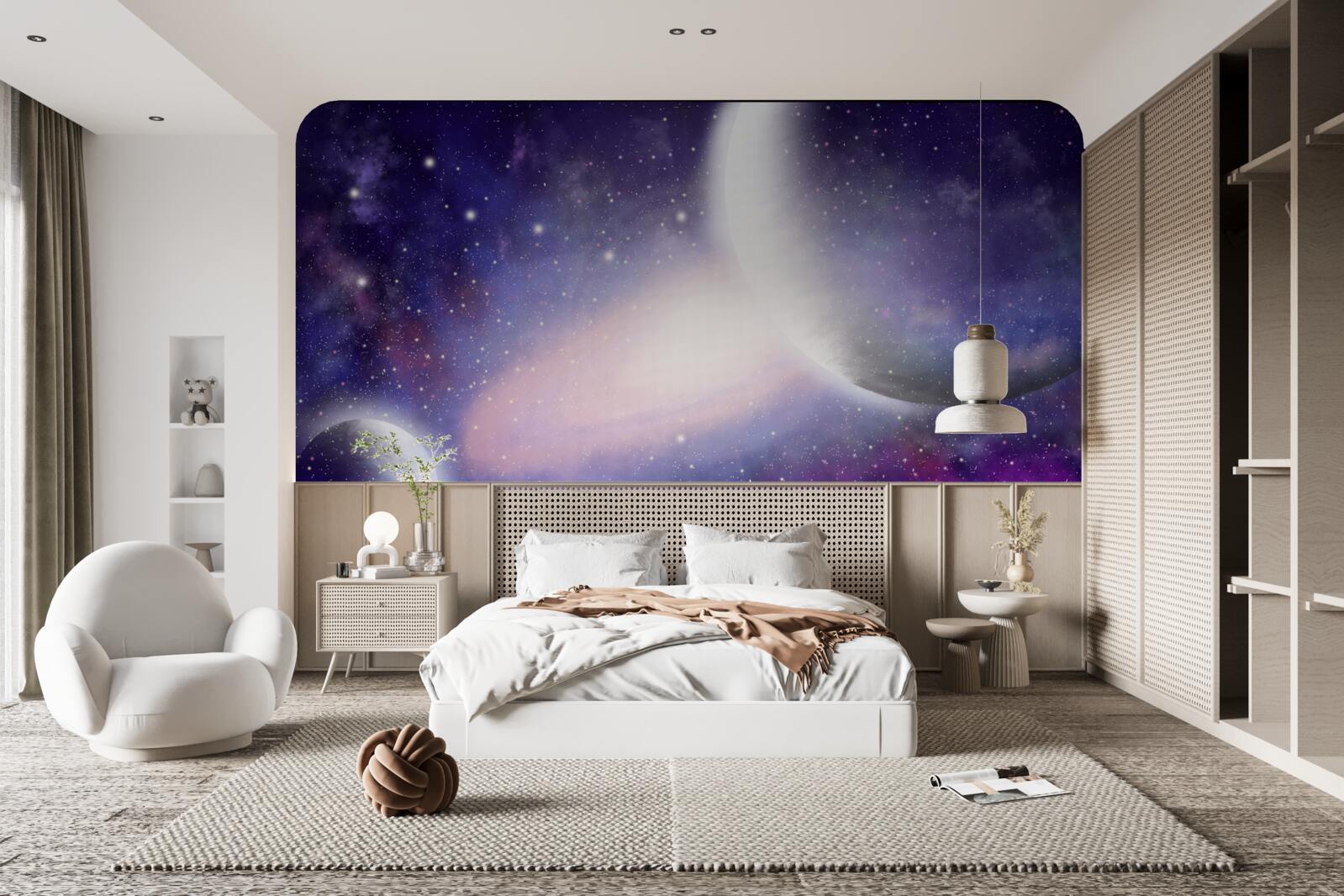 Fotobehang de hemel glanst van schoonheid