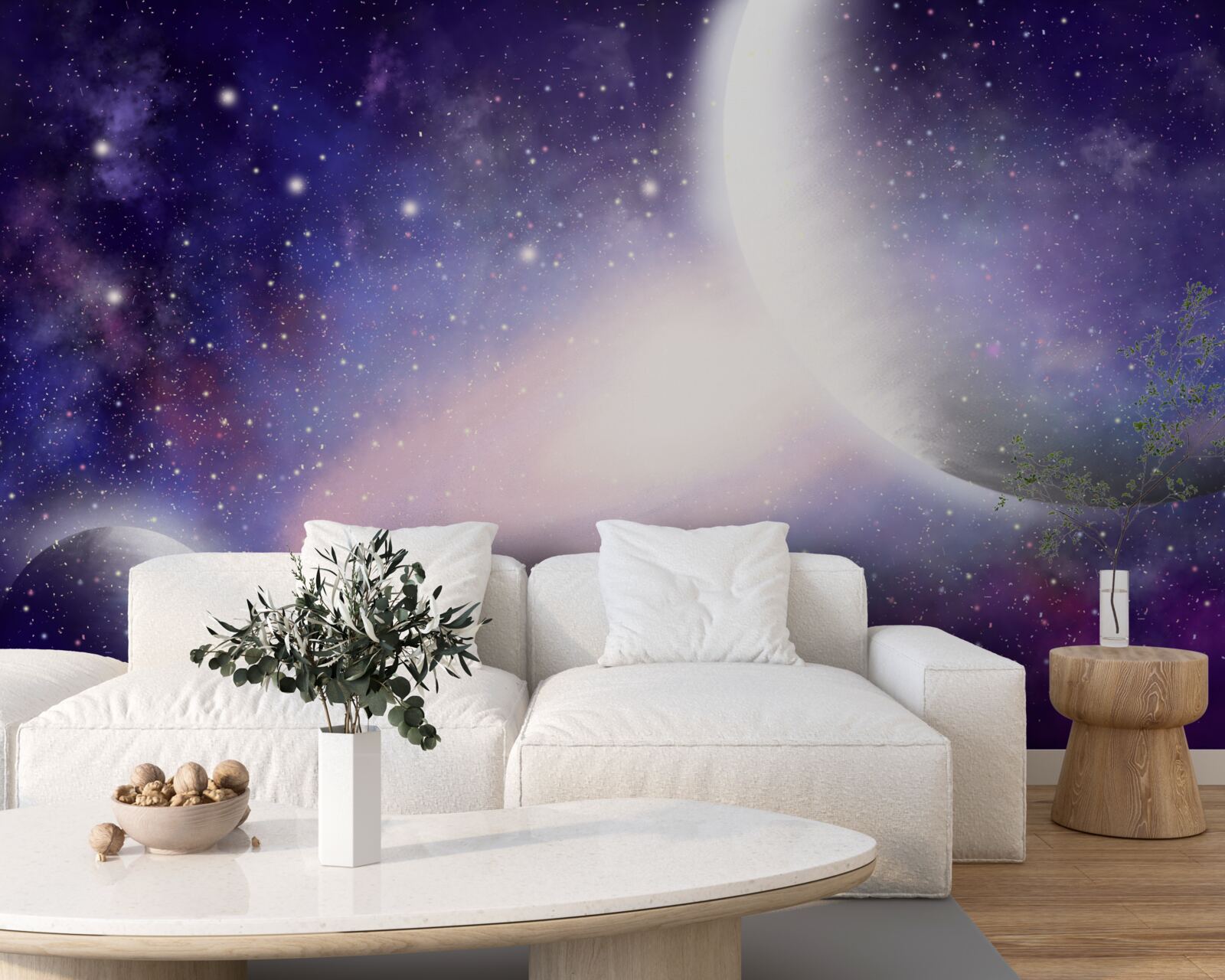 Fotobehang de hemel glanst van schoonheid