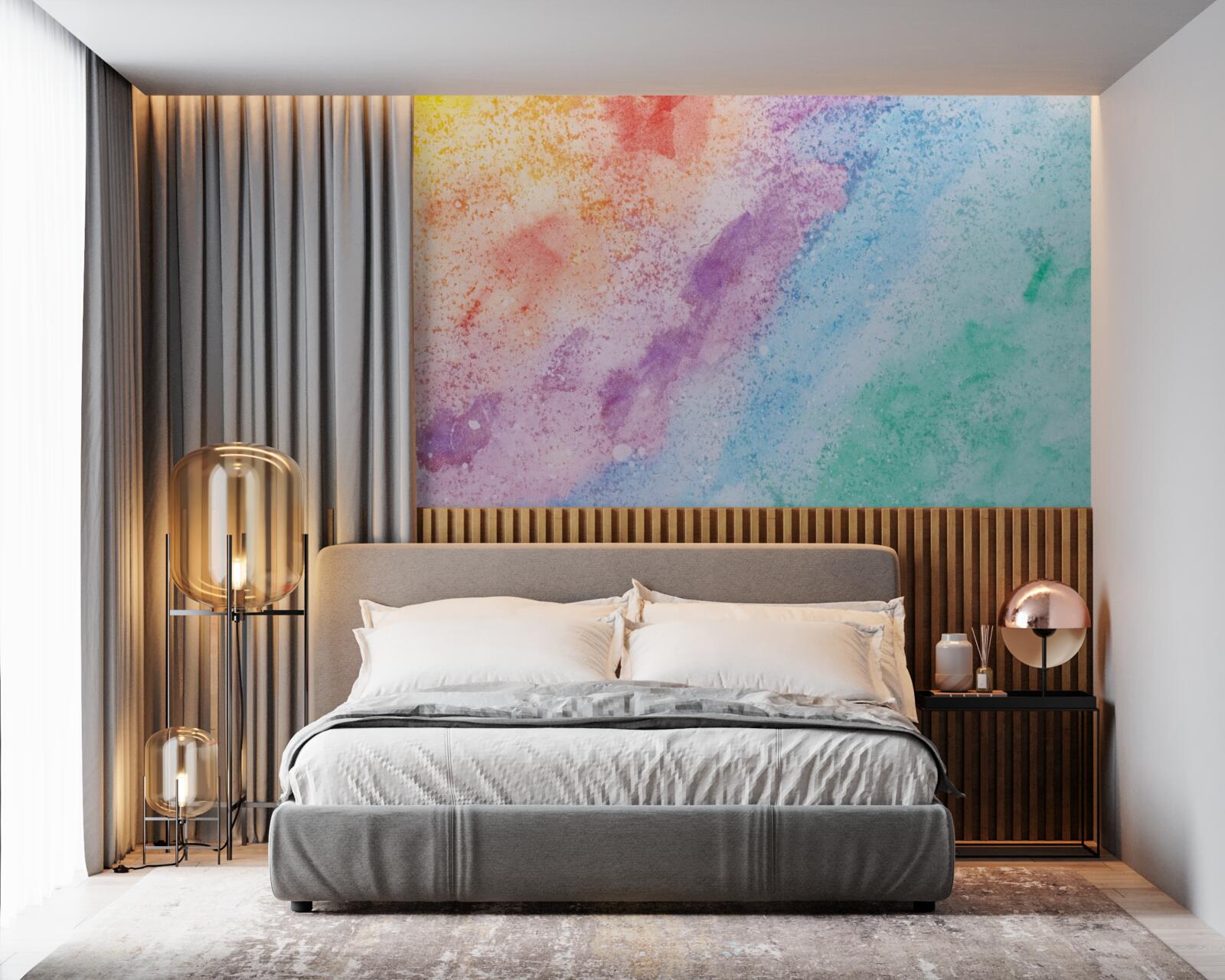 Fotobehang zand in felle kleuren