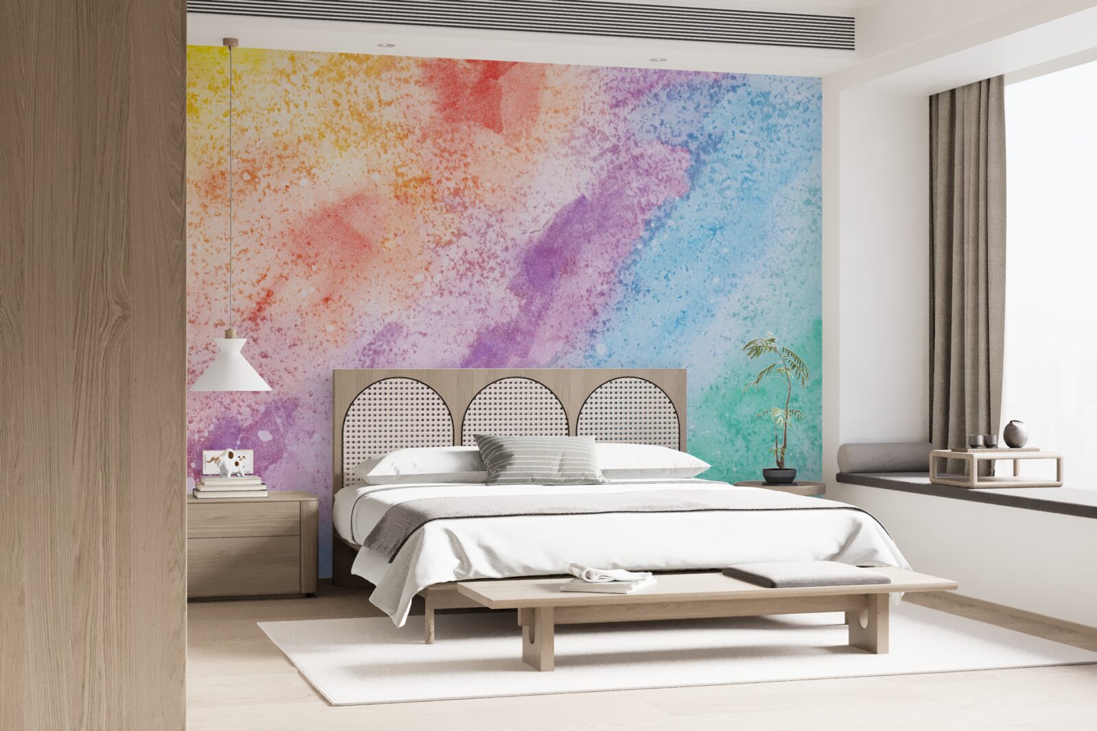 Fotobehang zand in felle kleuren