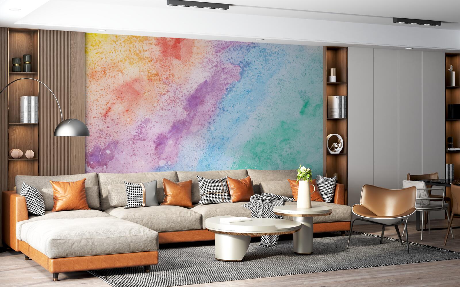 Fotobehang zand in felle kleuren