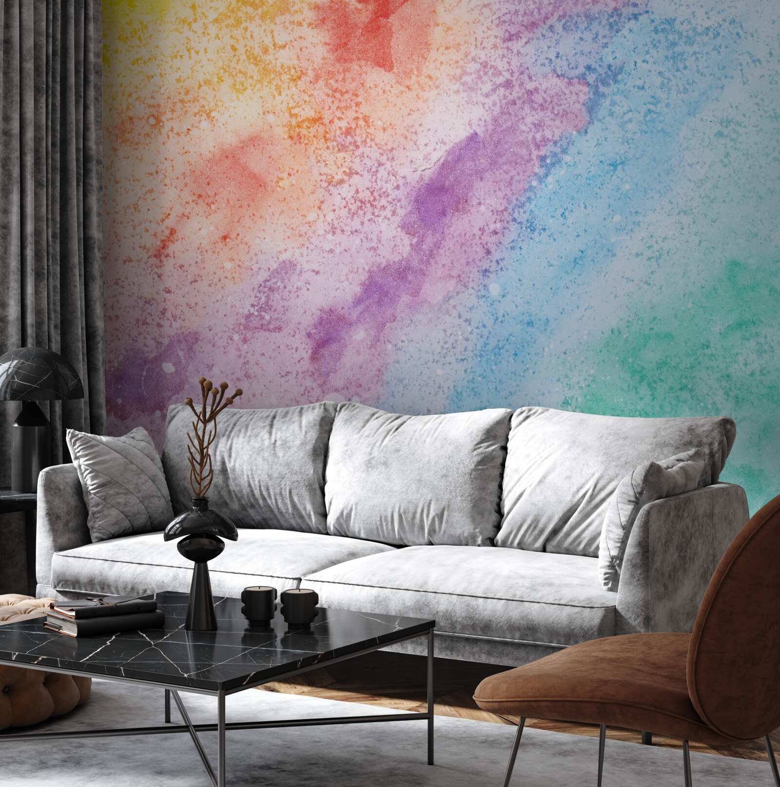 Fotobehang zand in felle kleuren