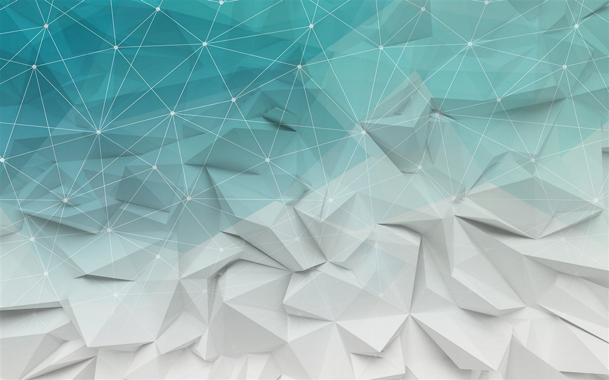 Fotobehang abstractheid van de azuurblauwe kust