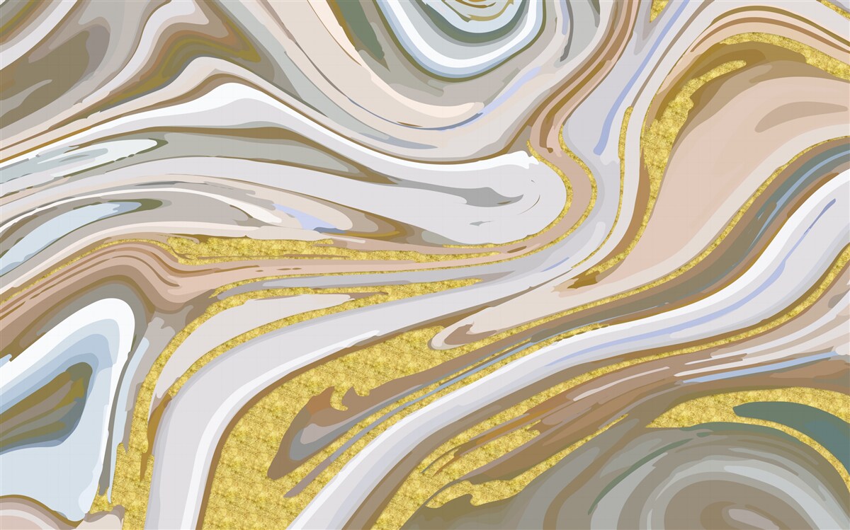 Fotobehang Combinatie van zandkorrels tijdens een storm