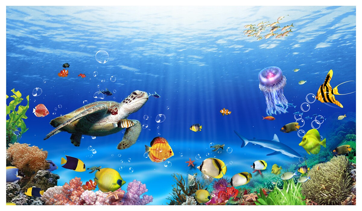 Fotobehang de grootsheid van het onderwater koninkrijk