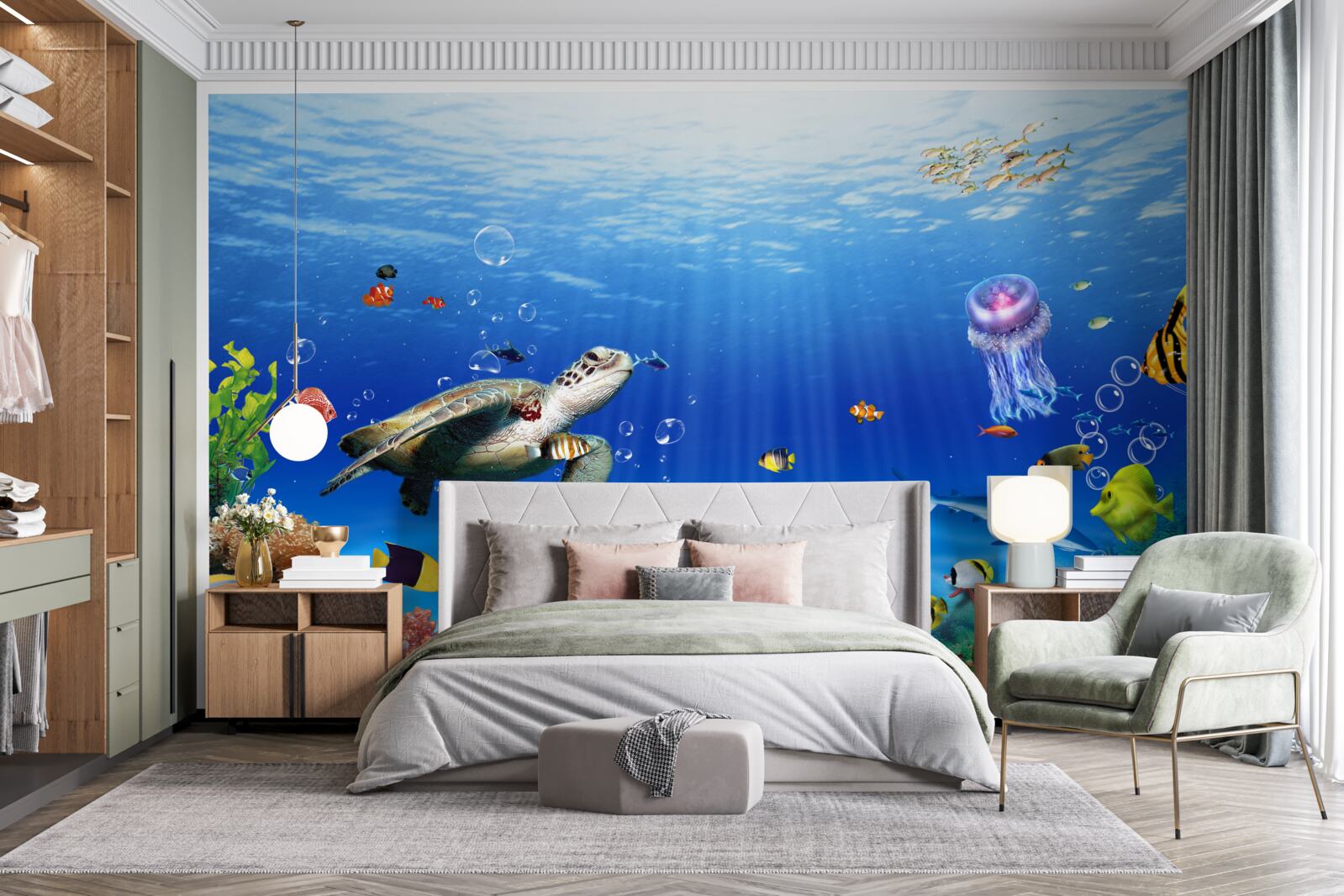 Fotobehang de grootsheid van het onderwater koninkrijk