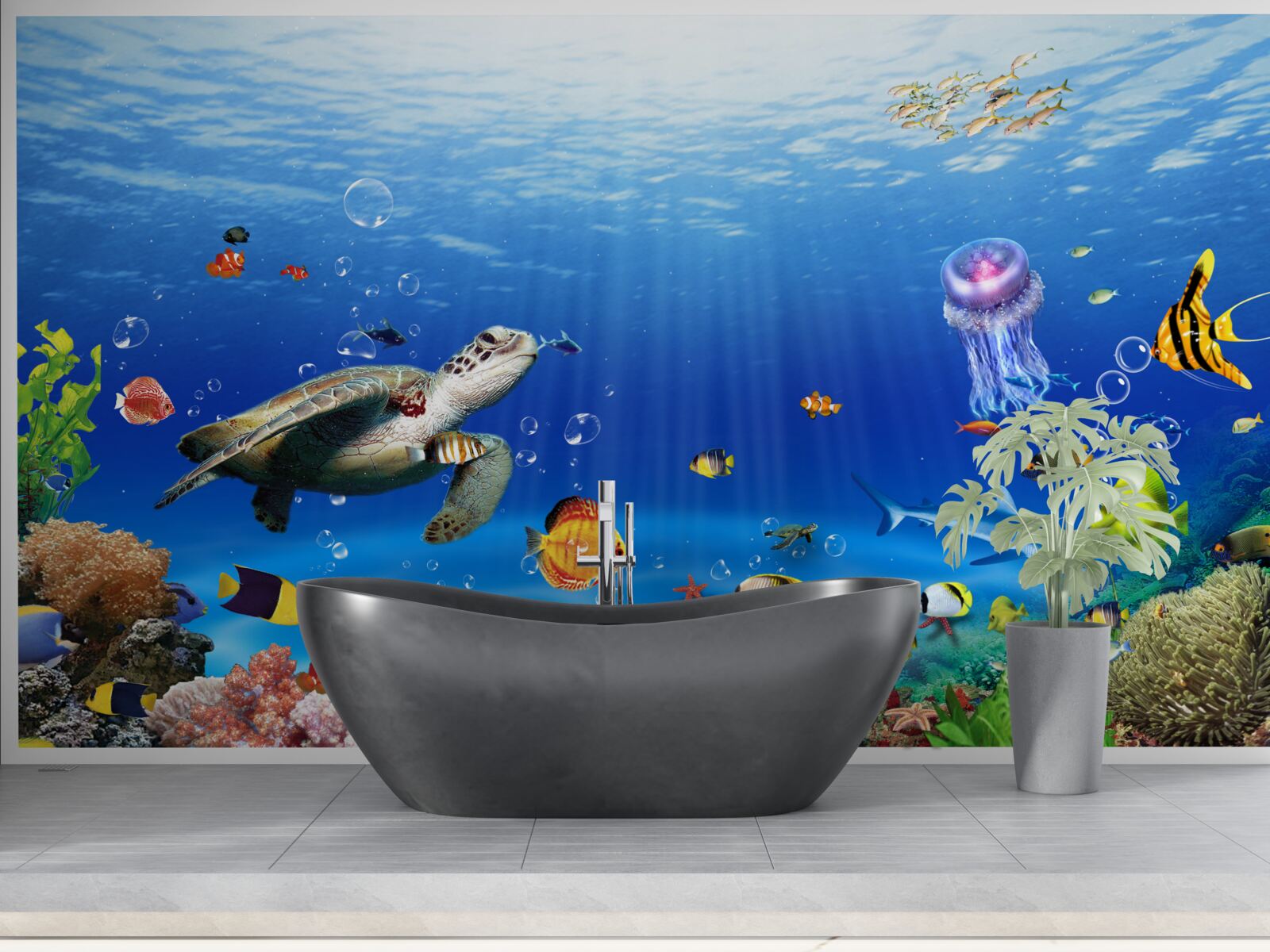 Fotobehang de grootsheid van het onderwater koninkrijk