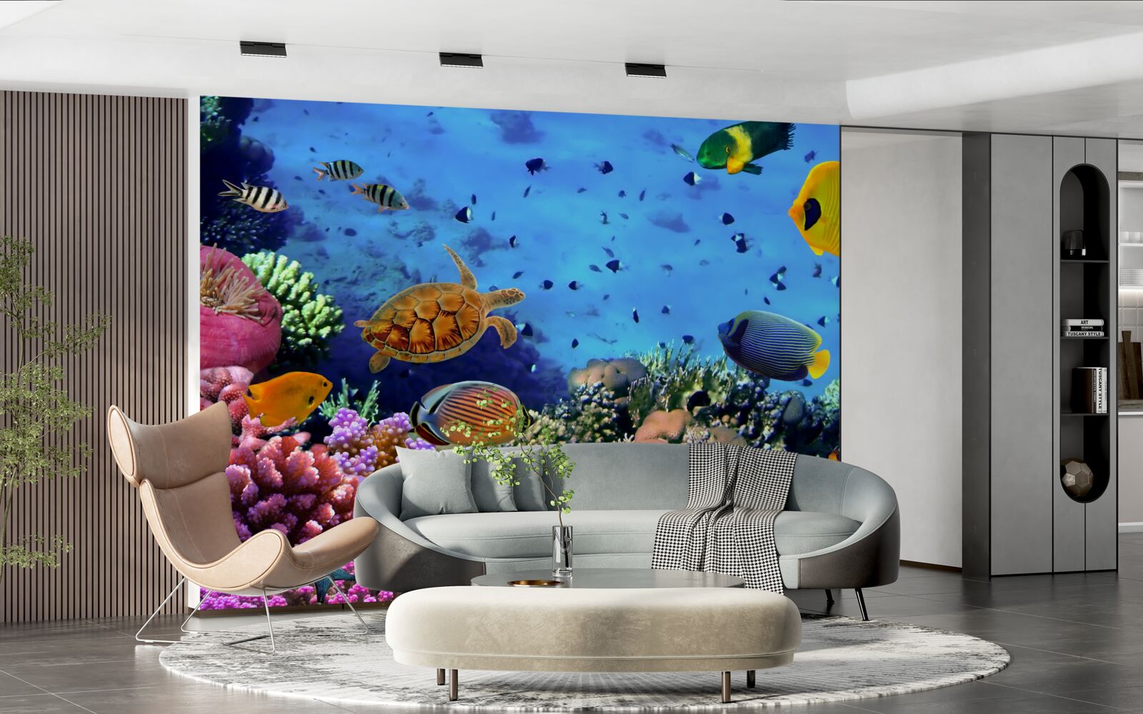 Fotobehang De diepzee zit vol onderwaterleven