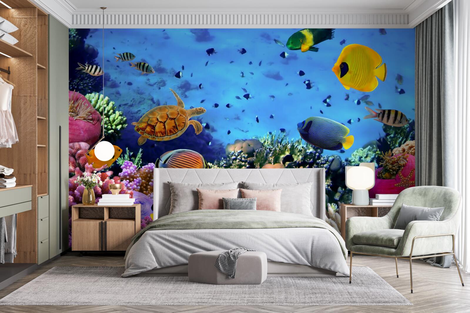 Fotobehang De diepzee zit vol onderwaterleven