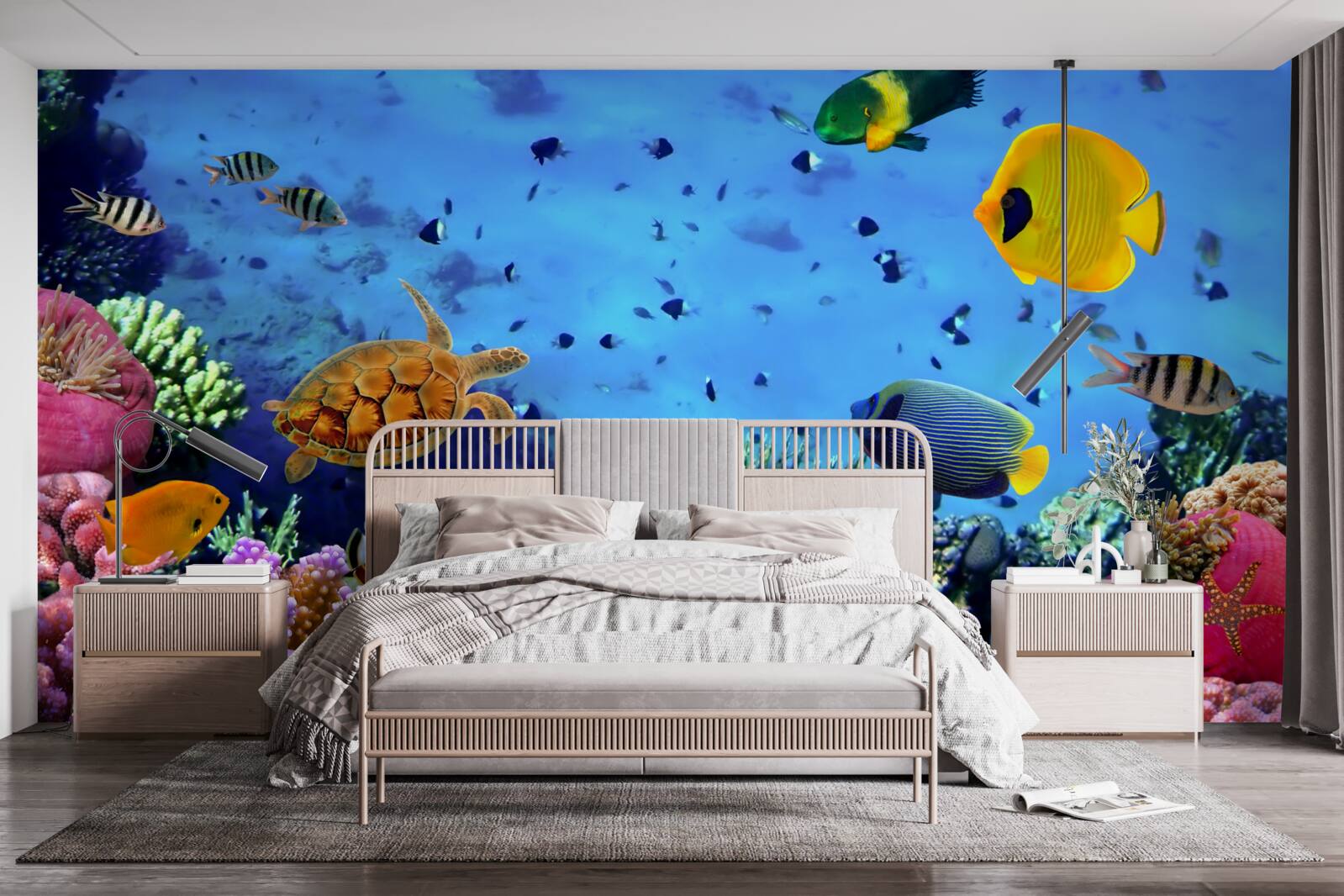 Fotobehang De diepzee zit vol onderwaterleven