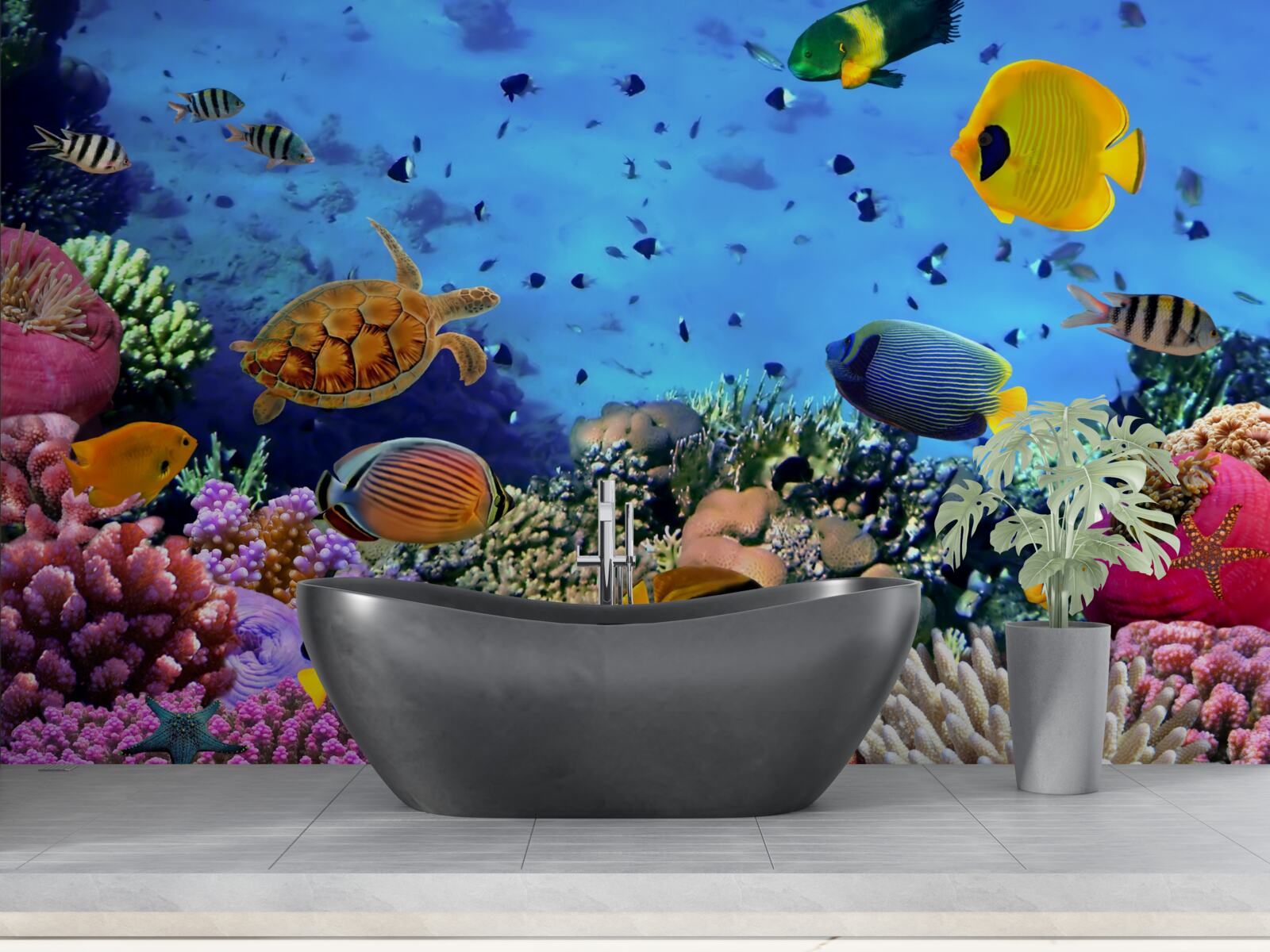 Fotobehang De diepzee zit vol onderwaterleven