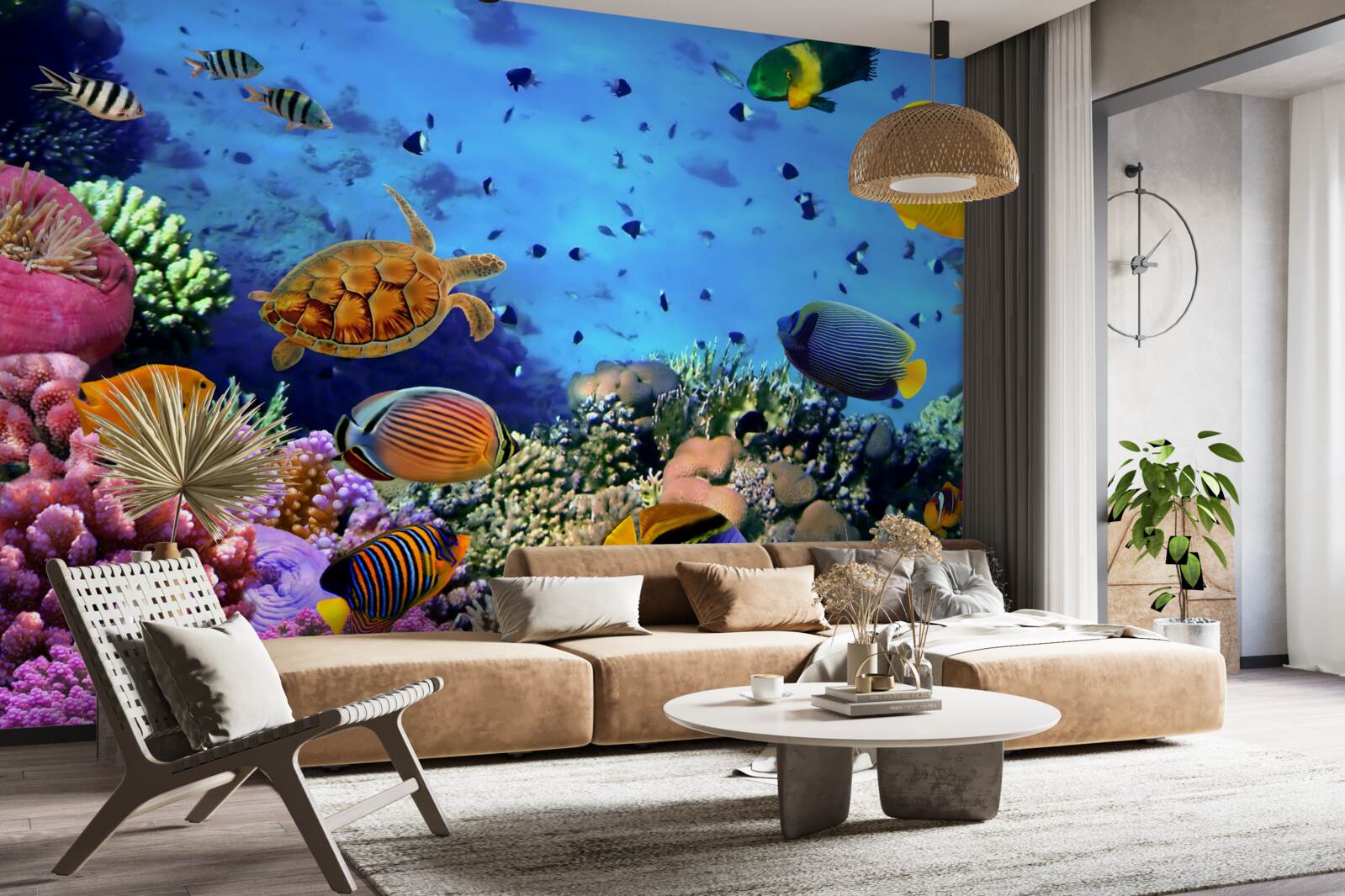 Fotobehang De diepzee zit vol onderwaterleven