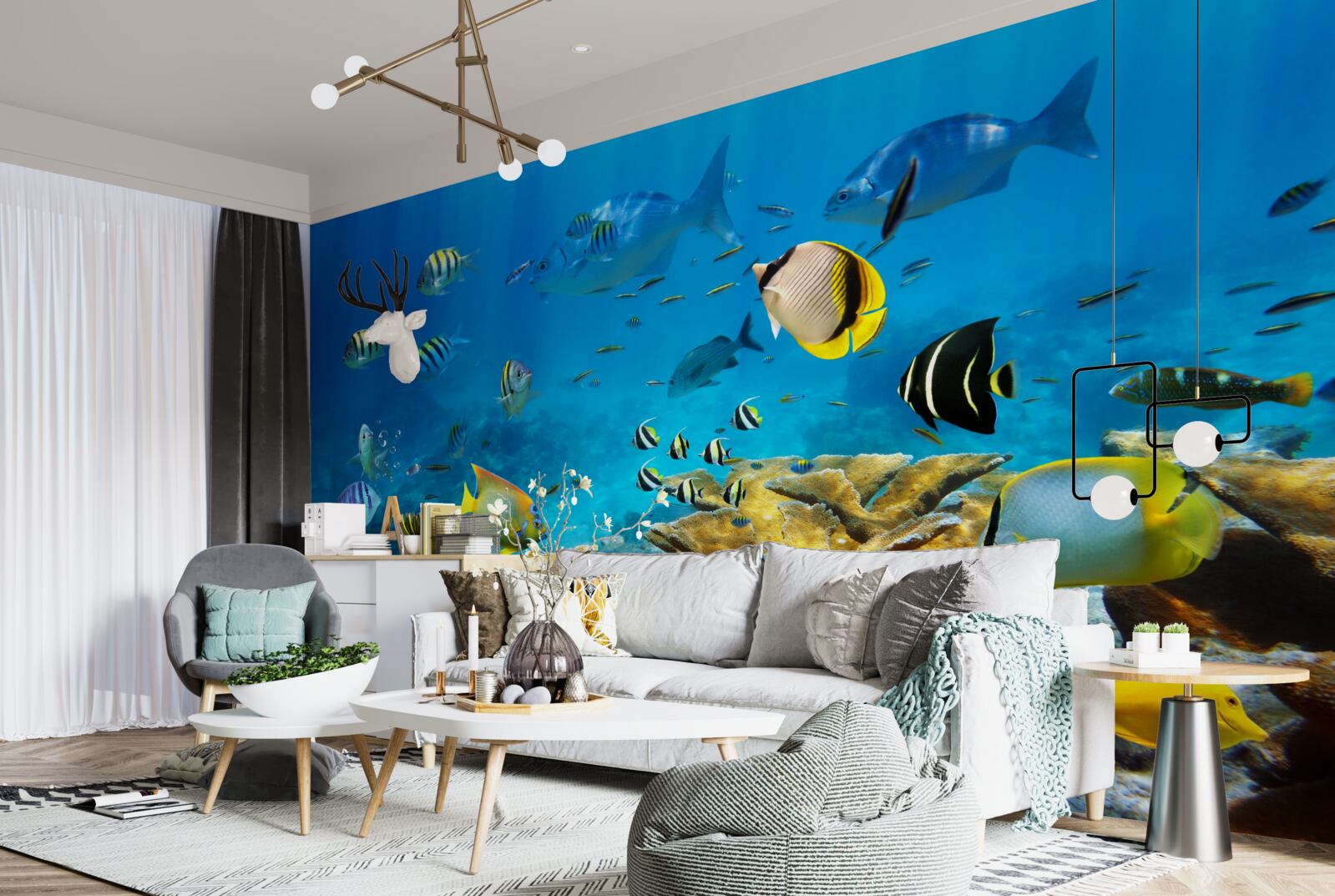 Fotobehang schattige zeedieren