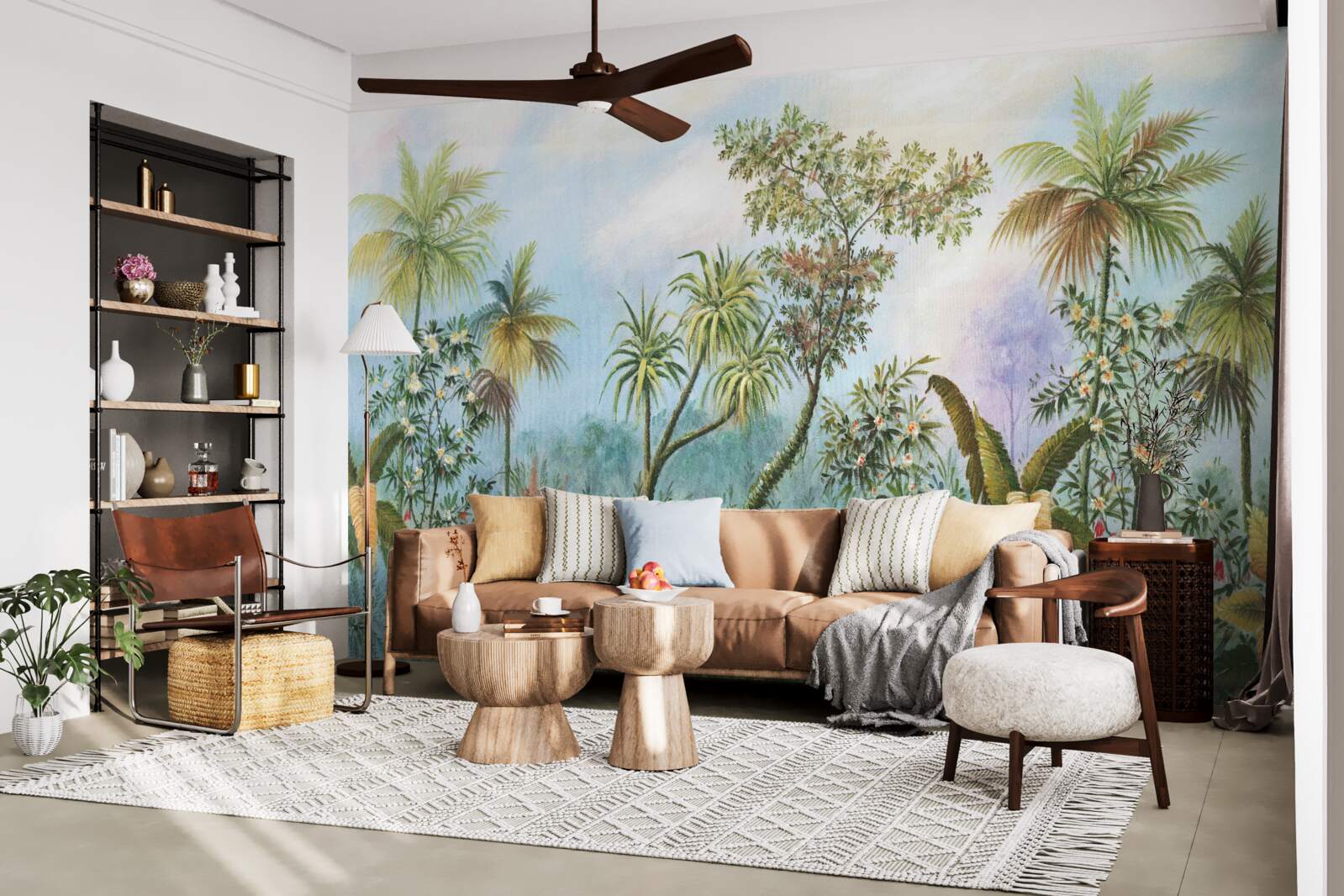 Fotobehang dagelijkse biodiversiteit van de vegetatie in bosgebieden